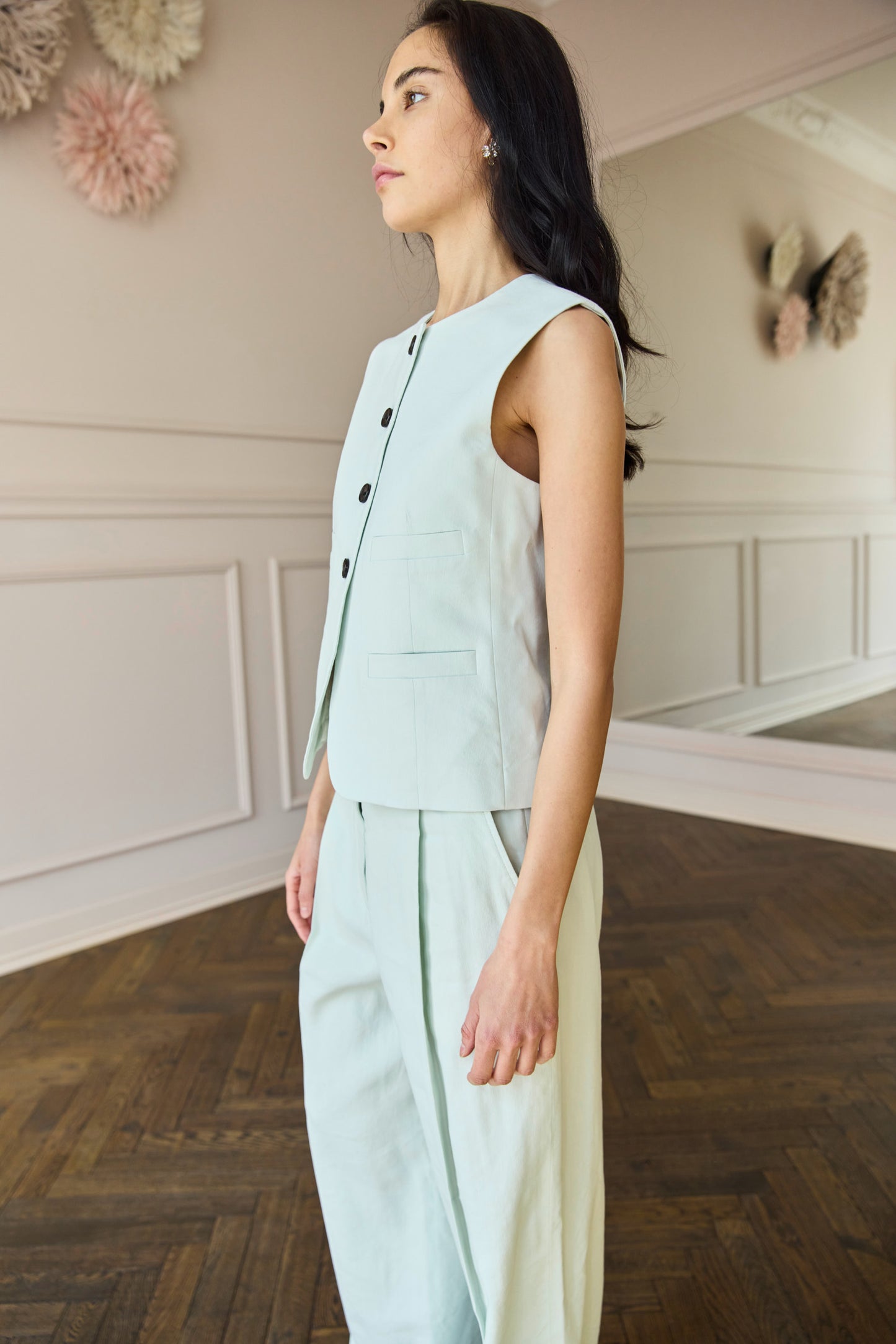 
                  
                    Georgie Vest Pale Mint
                  
                