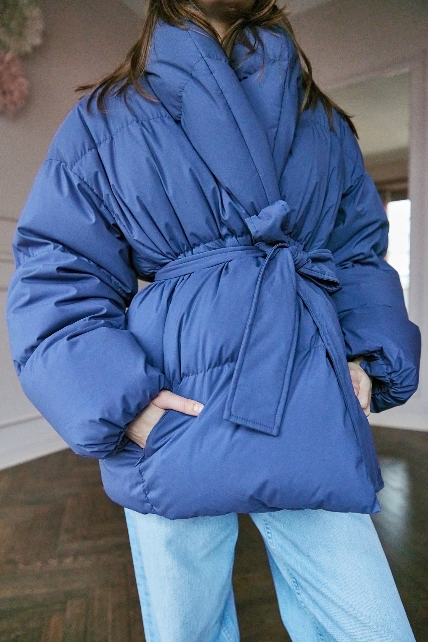 Ice blue hot sale down jacket