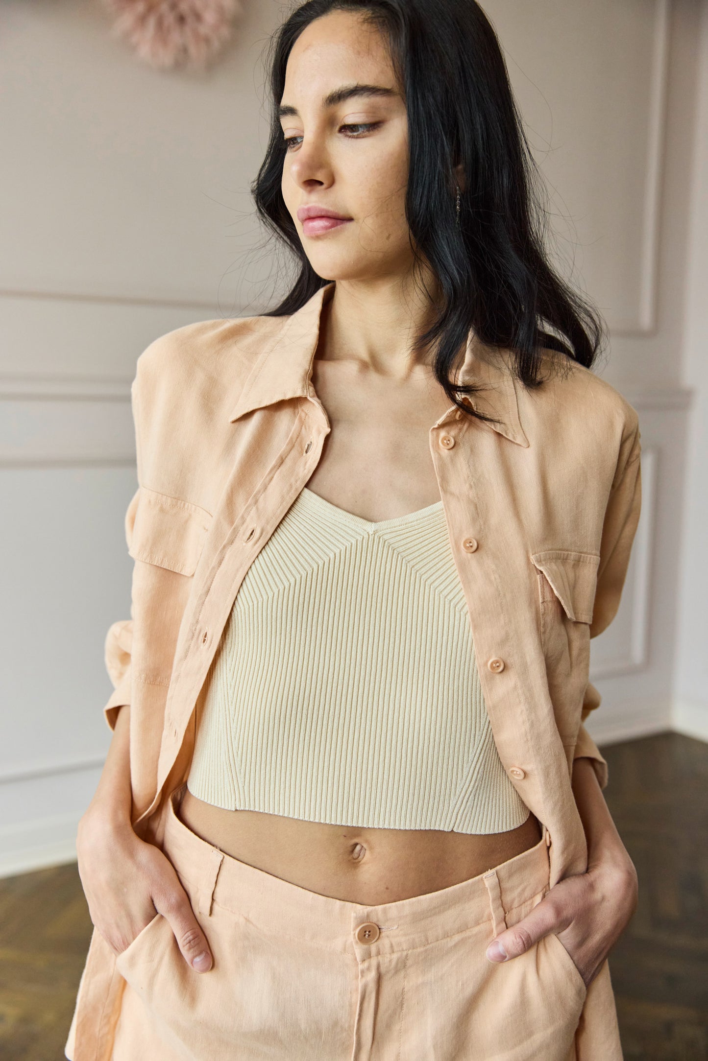 
                  
                    Lezier Linen Shirt Pesca
                  
                