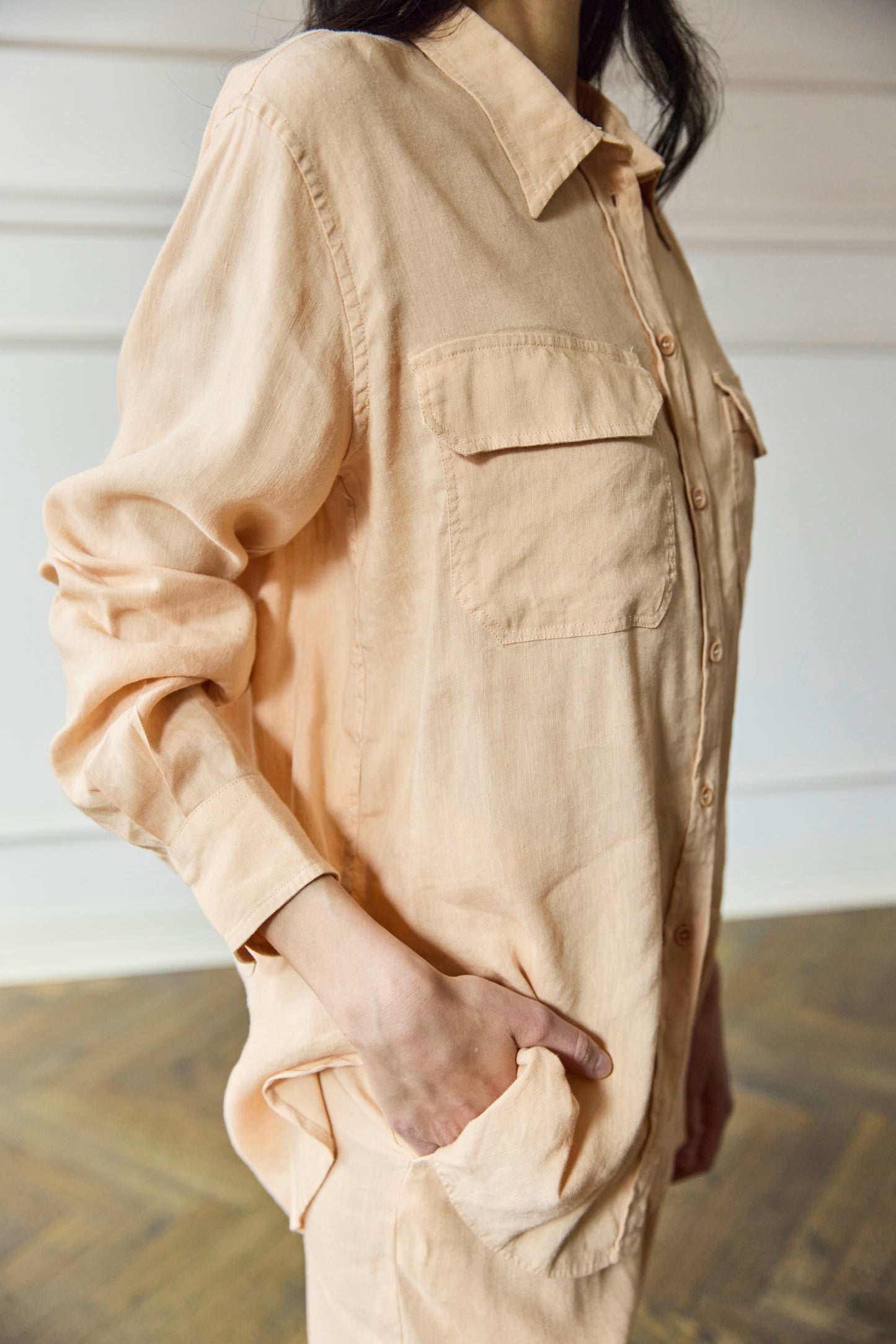 
                  
                    Lezier Linen Shirt Pesca
                  
                