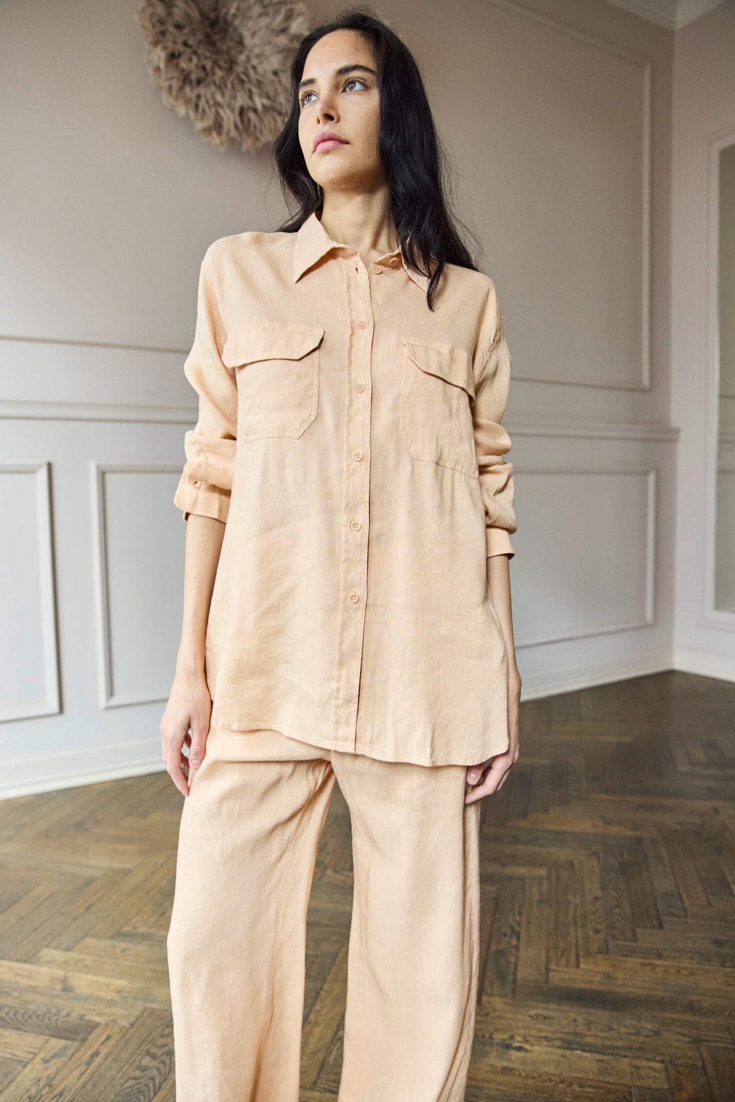 
                  
                    Lezier Linen Shirt Pesca
                  
                