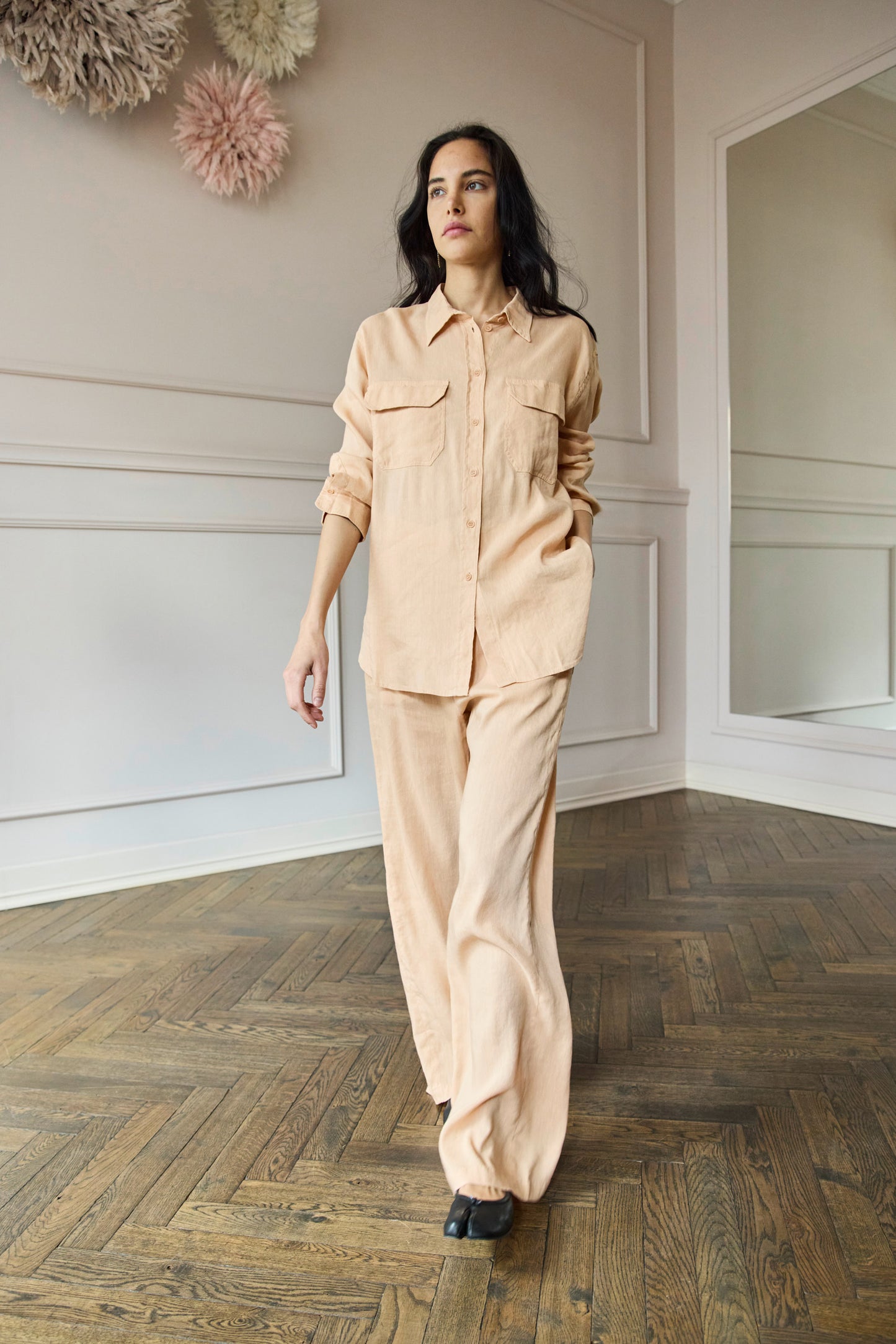 
                  
                    Lezier Linen Shirt Pesca
                  
                