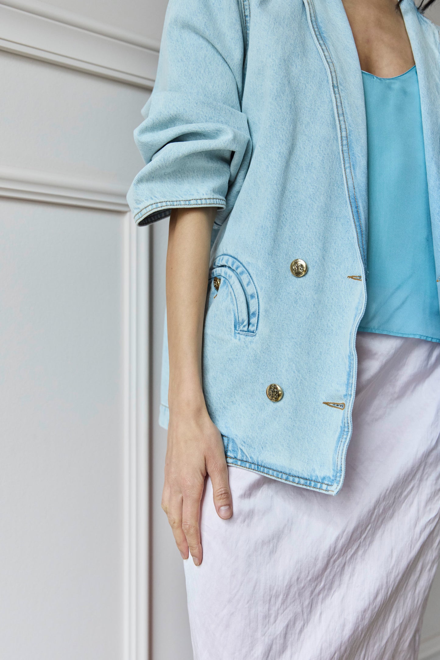 
                  
                    Cory Denim Jacket Ice
                  
                