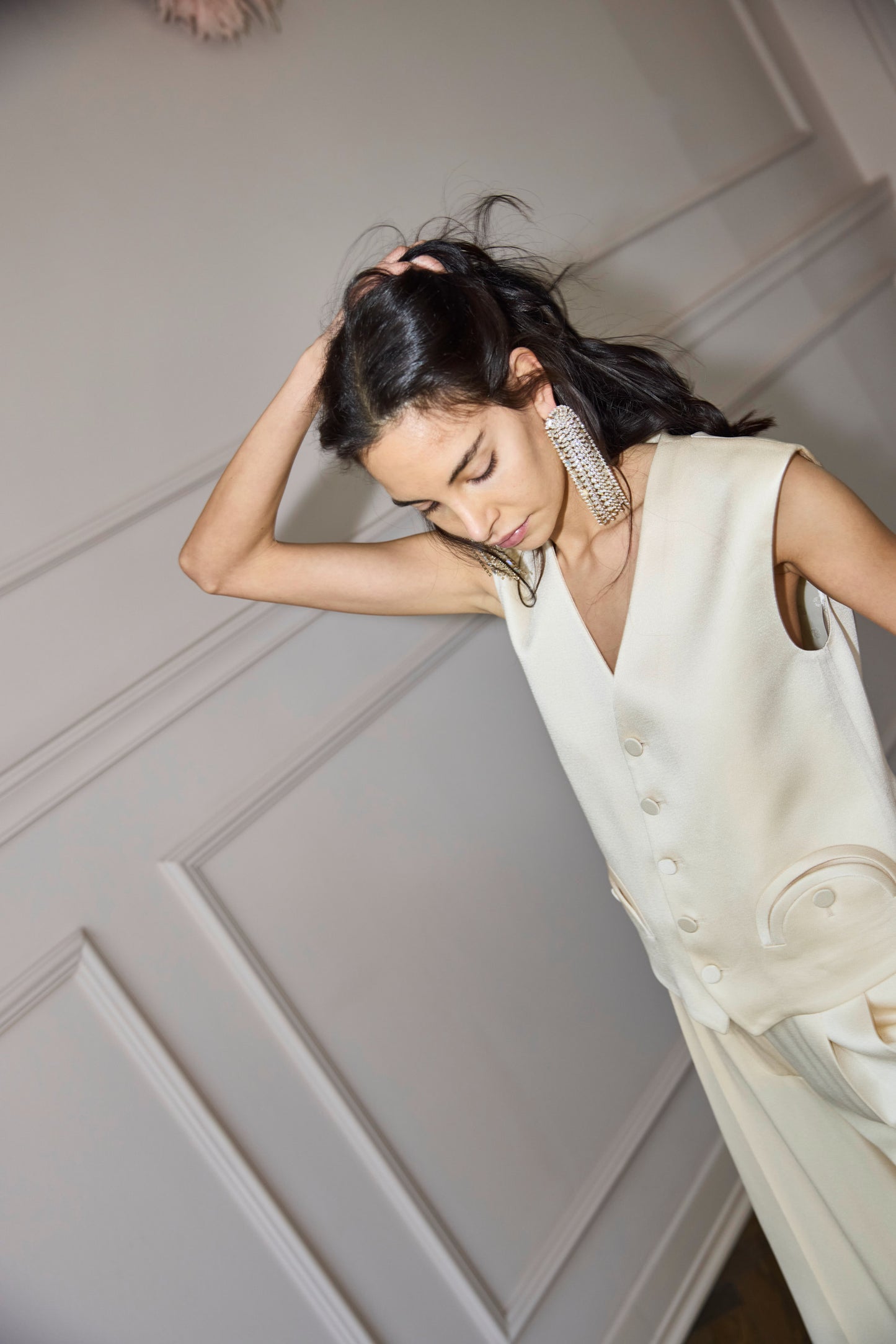 
                  
                    Feral Satin Gilet Ivory
                  
                