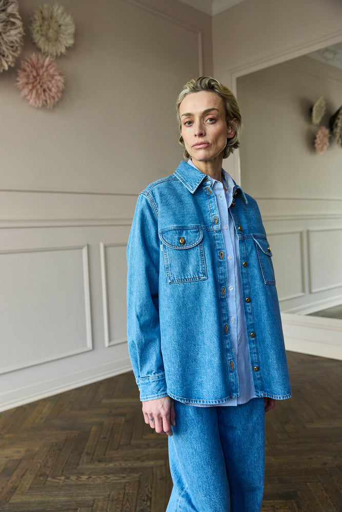 
                  
                    Blazé Milano Denim Shirt
                  
                