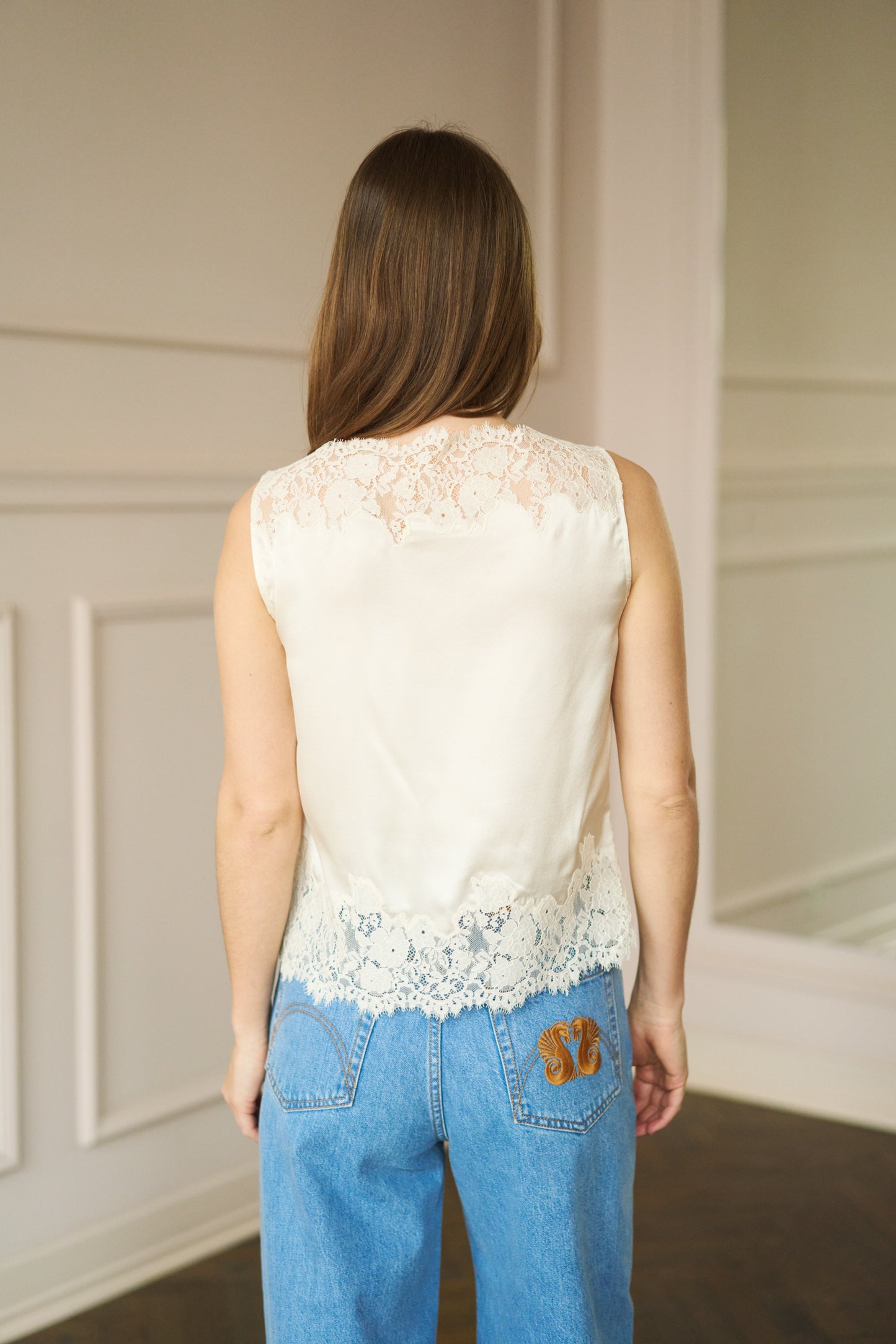 
                  
                    Dôen Viviane Top – Silk Satin Lace Ivory | APRIL FIRST
                  
                