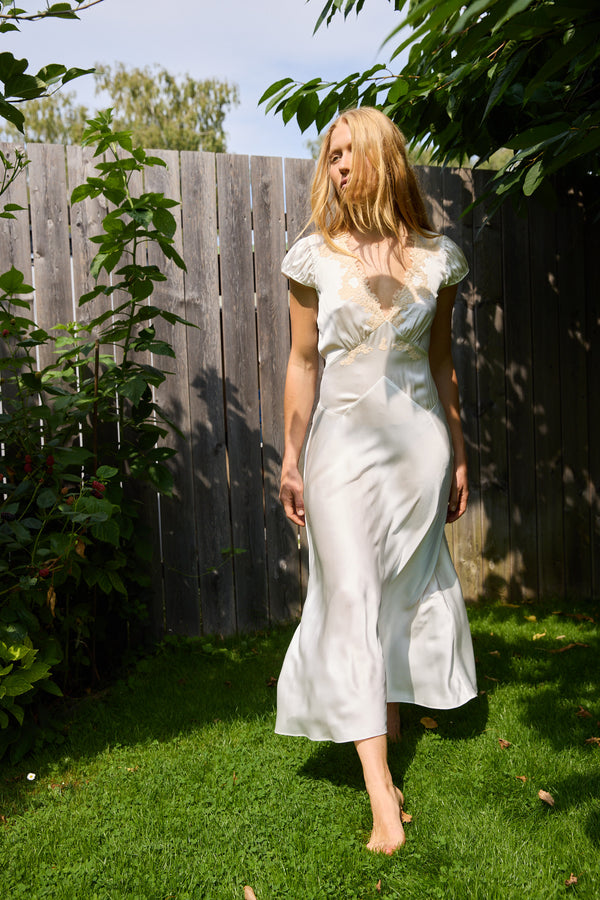 Coraline Dress Salt & Peach Lace