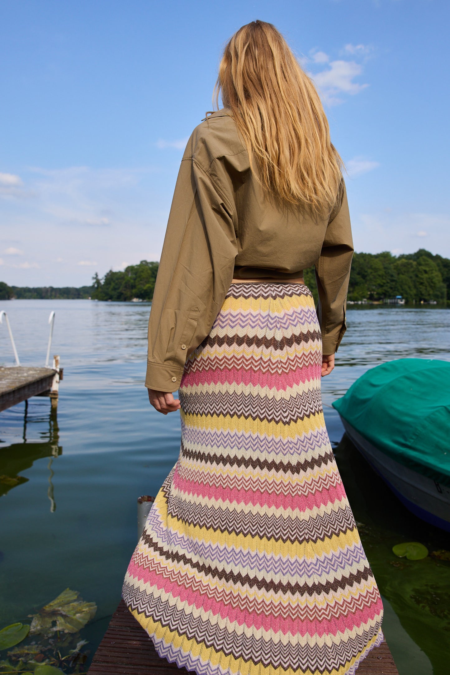 
                  
                    Ria Skirt Perla Stripe
                  
                