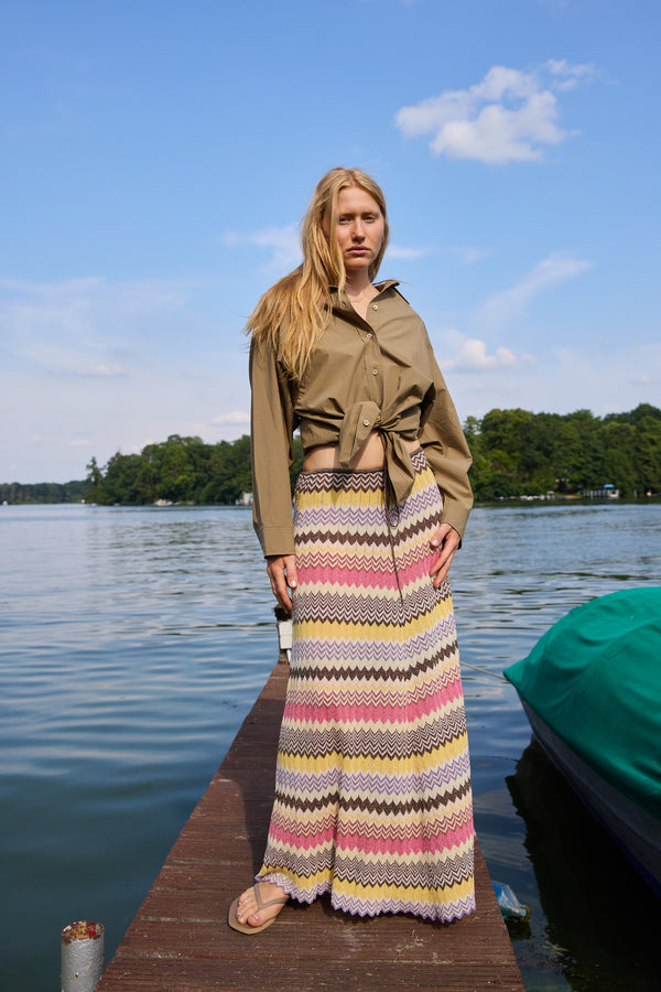 Ria Skirt Perla Stripe
