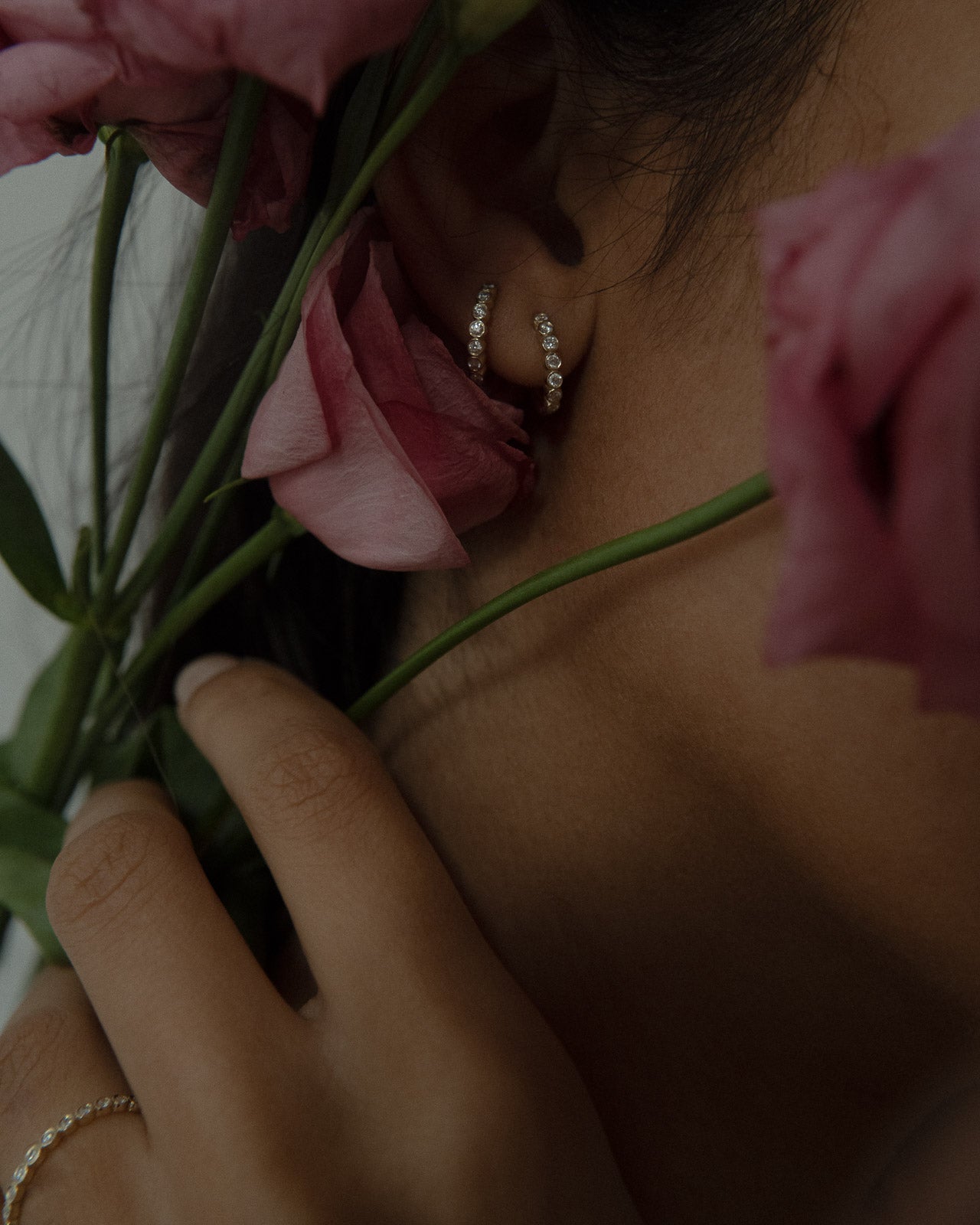 
                  
                    April-First-Berlin-Fine-Jewelry-14k-Gold-Diamond-Bezel-Ring-Huggies
                  
                