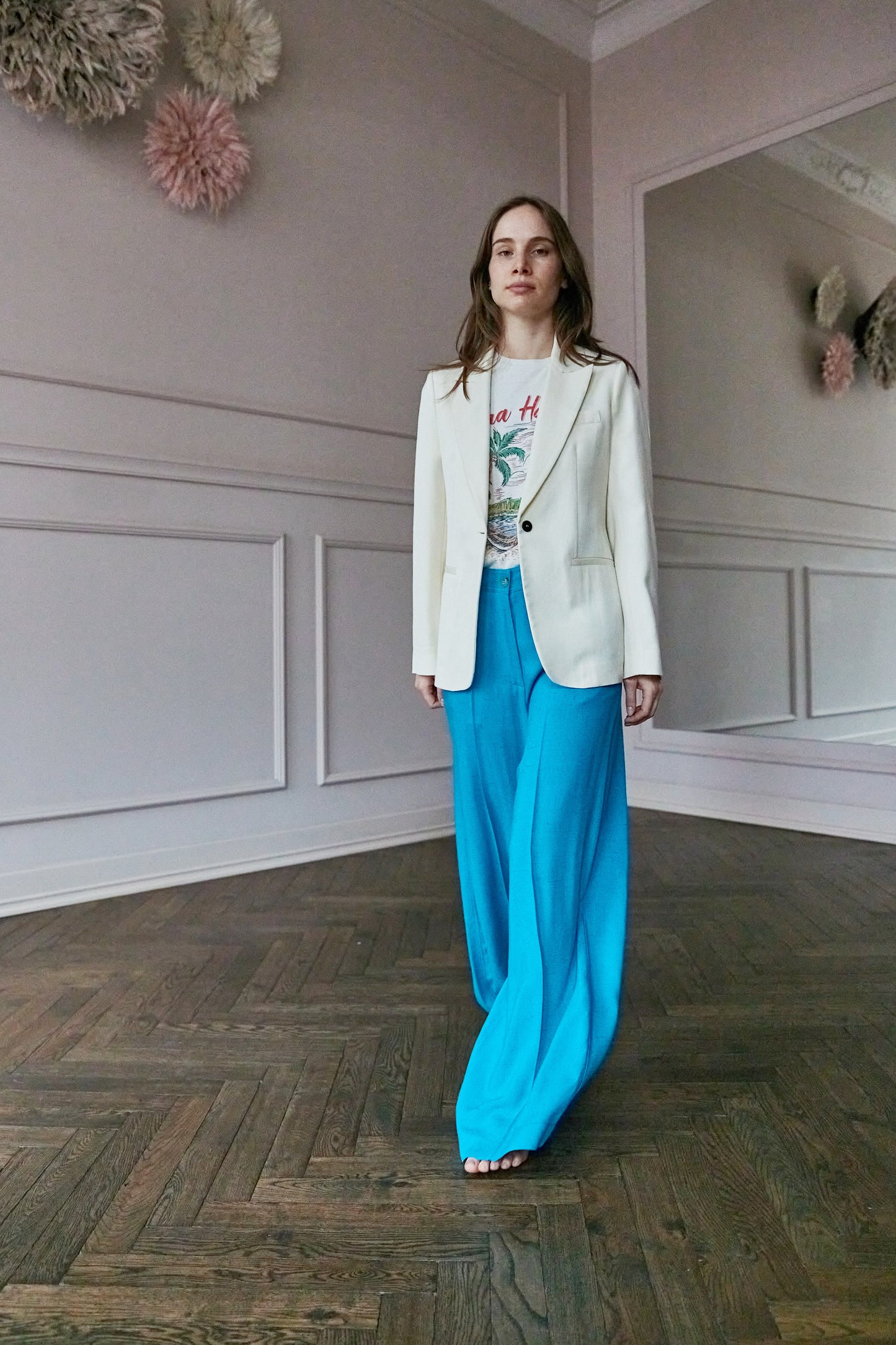 
                  
                    April-First-Berlin-Forte-Forte-Blazer-Ivory-Palazzo-Pants-Teal-Mother-Hawaii-Tshirt-1
                  
                
