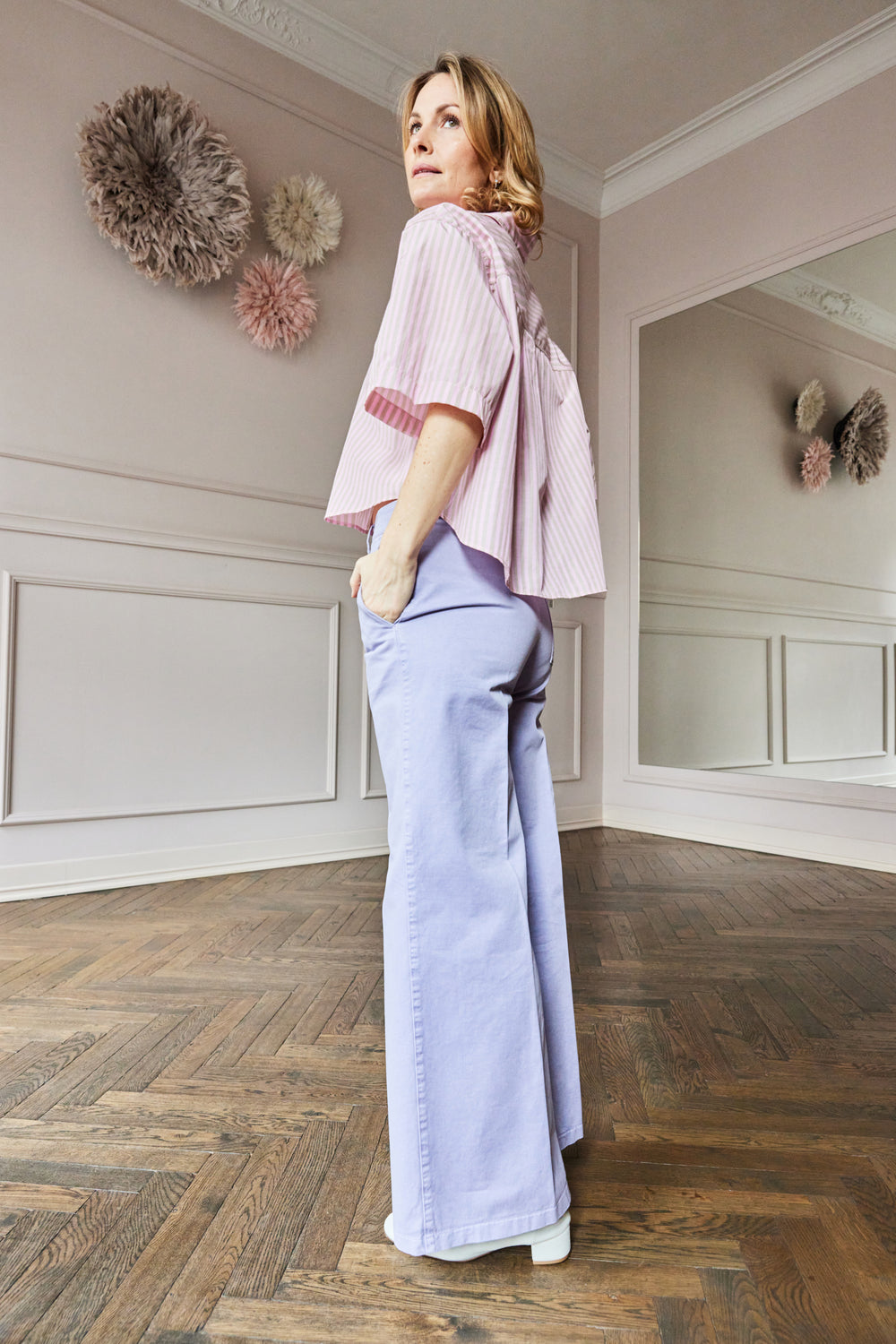 April-First-Berlin-Forte-Forte-Pants-Lavande-Striped-Shirt-Petalo
