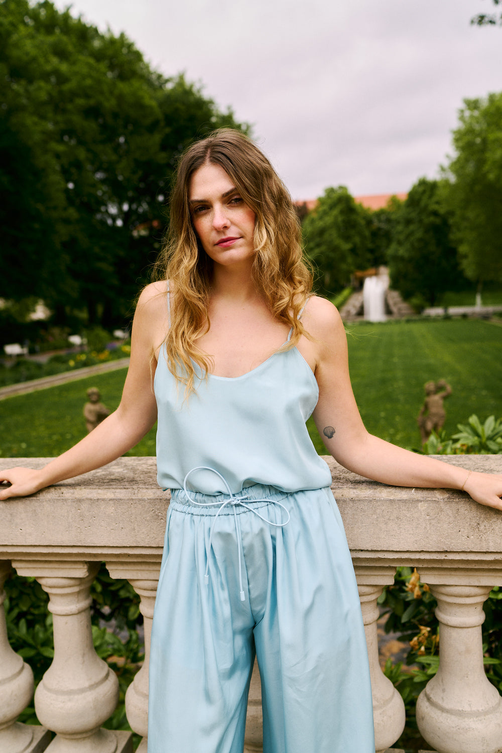 Forte Forte Silk Cami Acqua
