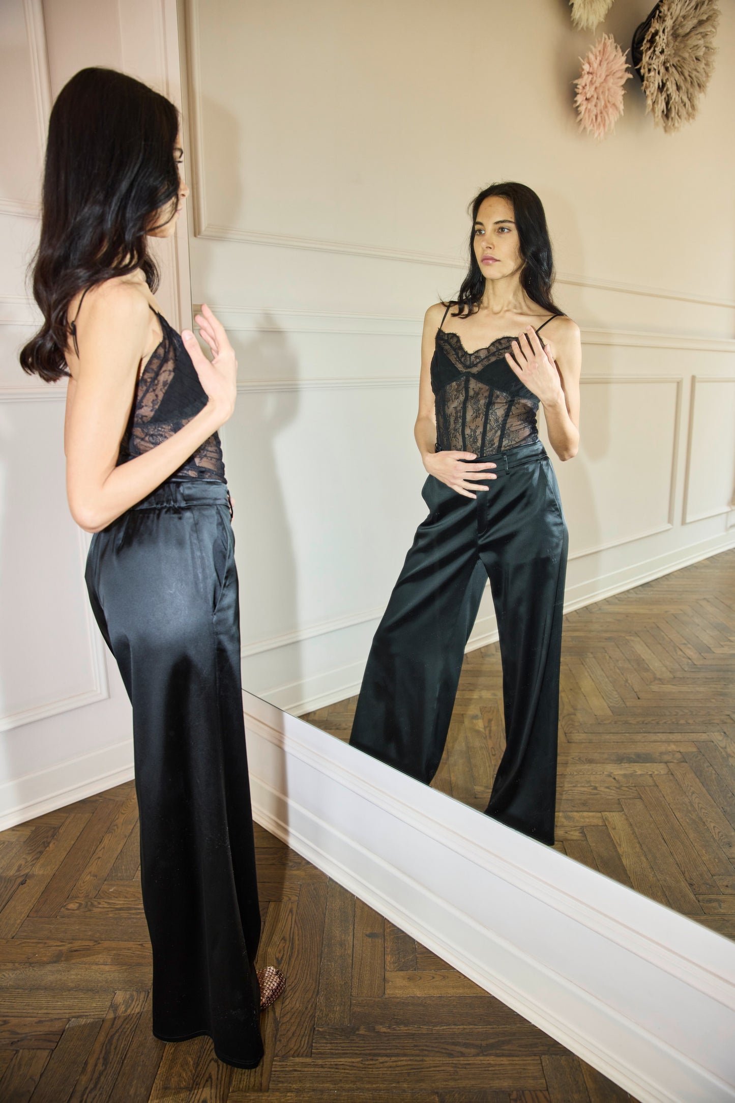 
                  
                    Satin Pants Black
                  
                
