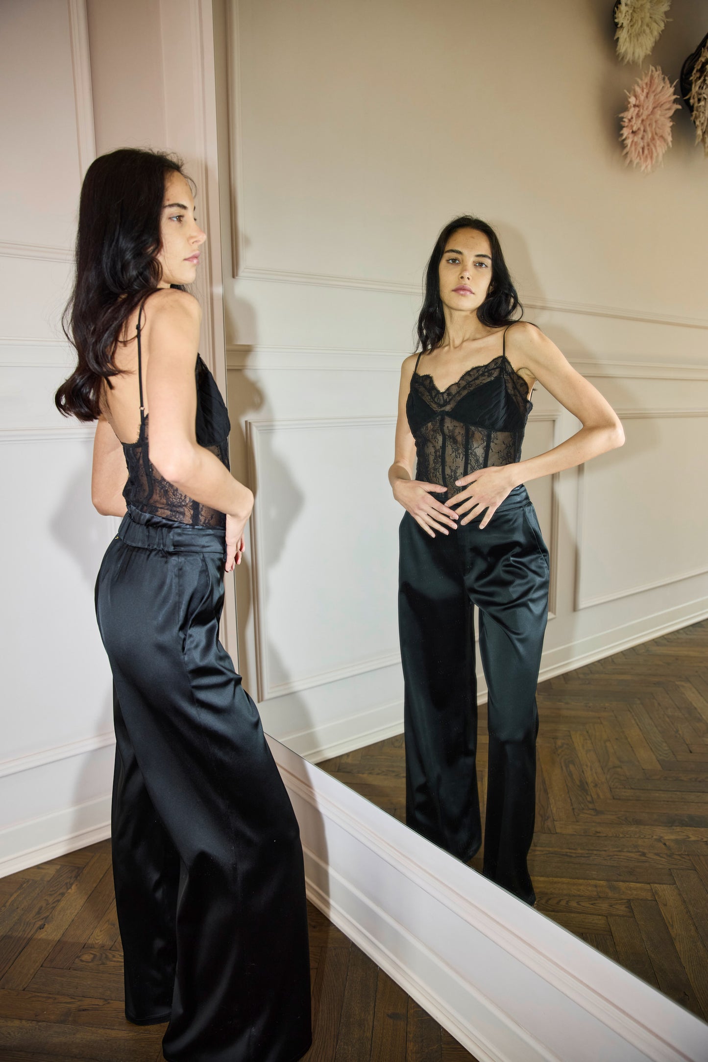 
                  
                    Satin Pants Black
                  
                