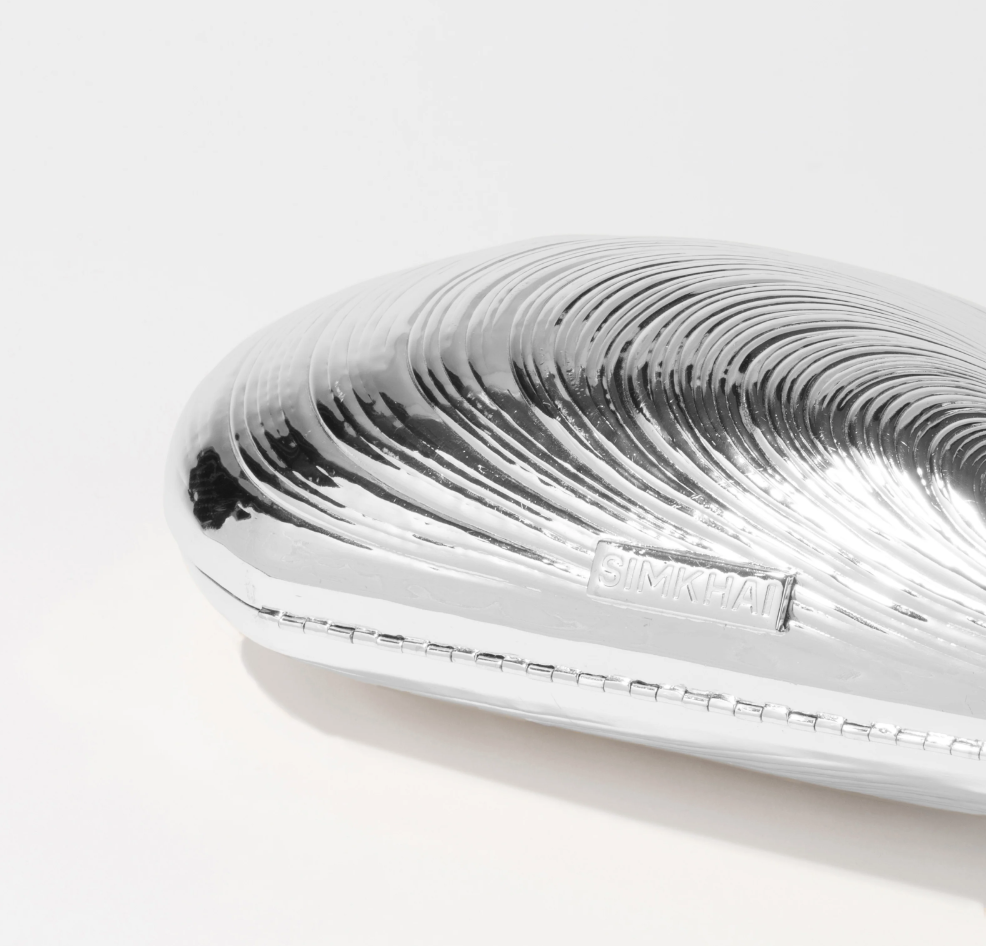 
                  
                    Metal Oyster Clutch
                  
                