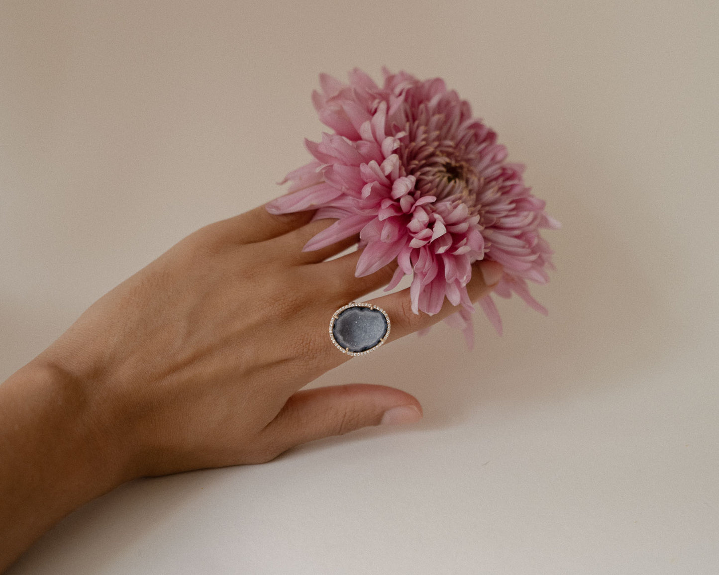 
                  
                    Made to Order | 18k Gold Rocky Agate Diamond Ring
                  
                
