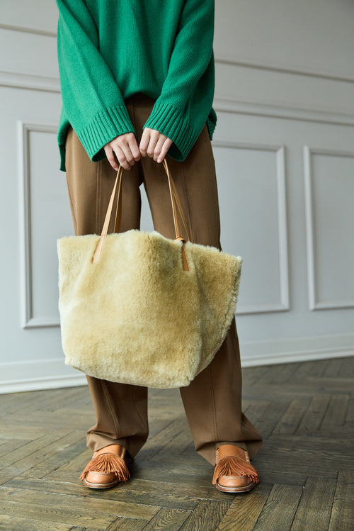 Mansur Gavriel Shearling Tote