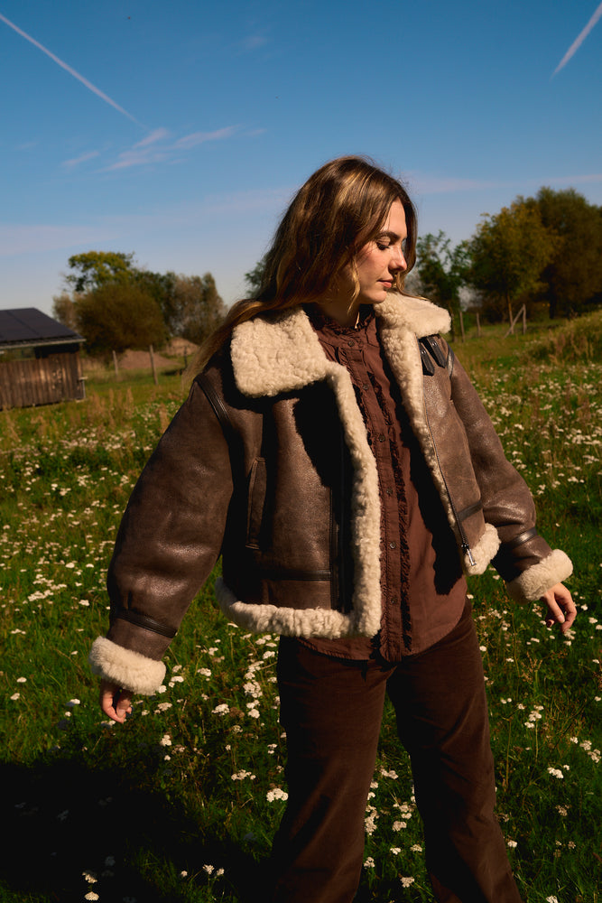 
                  
                    Sindy Shearling Jacket
                  
                