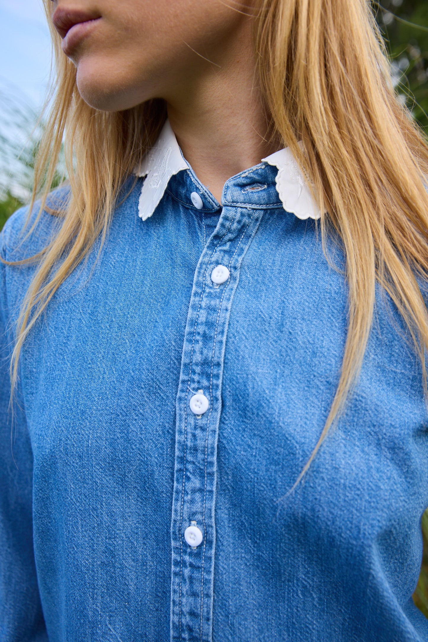
                  
                    The Frilly Foxy Boxy Shirt
                  
                