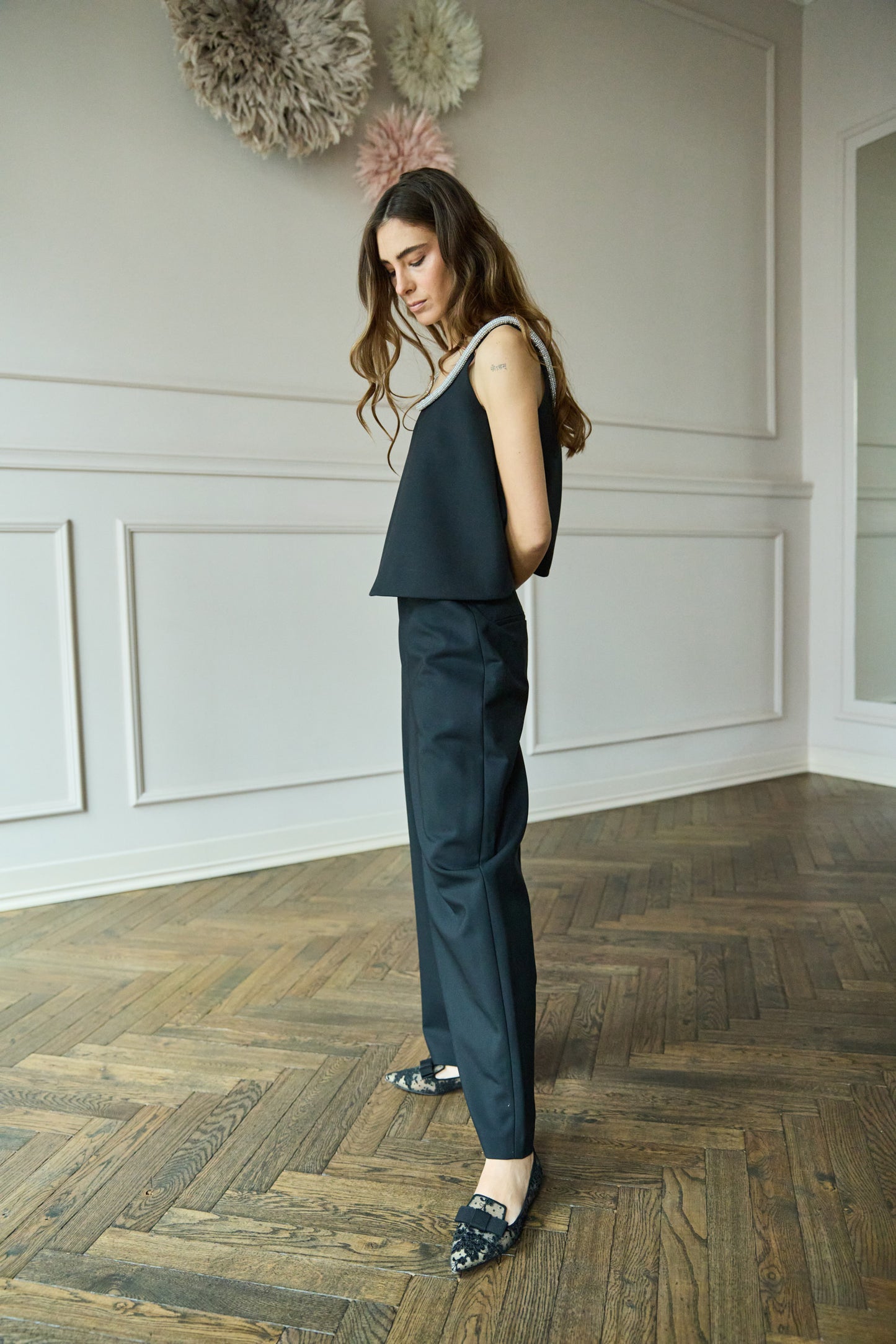 
                  
                    Sculptural Barrel Pants Black
                  
                