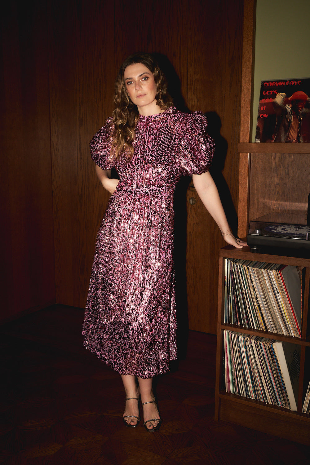 Rotate Sequin Dress Pink