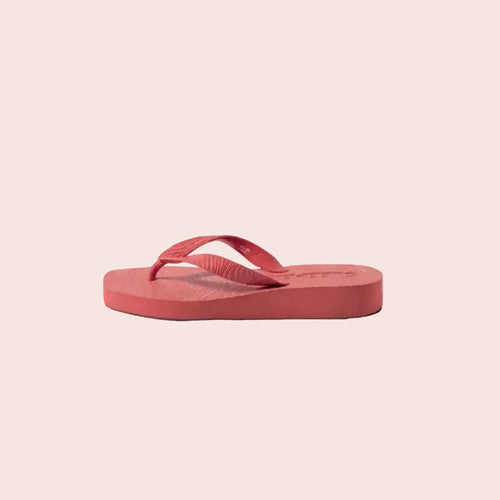 Tapered Platform Sandal Red
