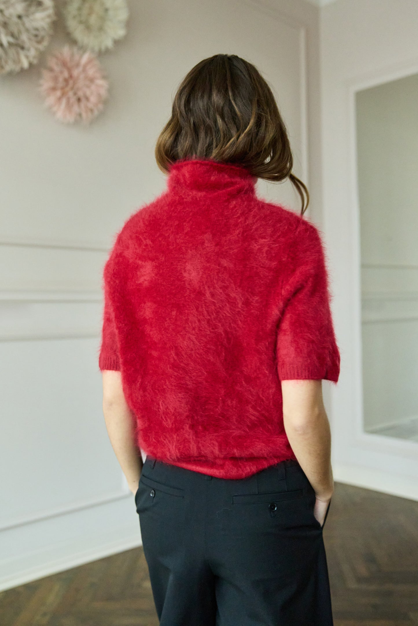 
                  
                    Brushed Cashmere Turtleneck Red
                  
                