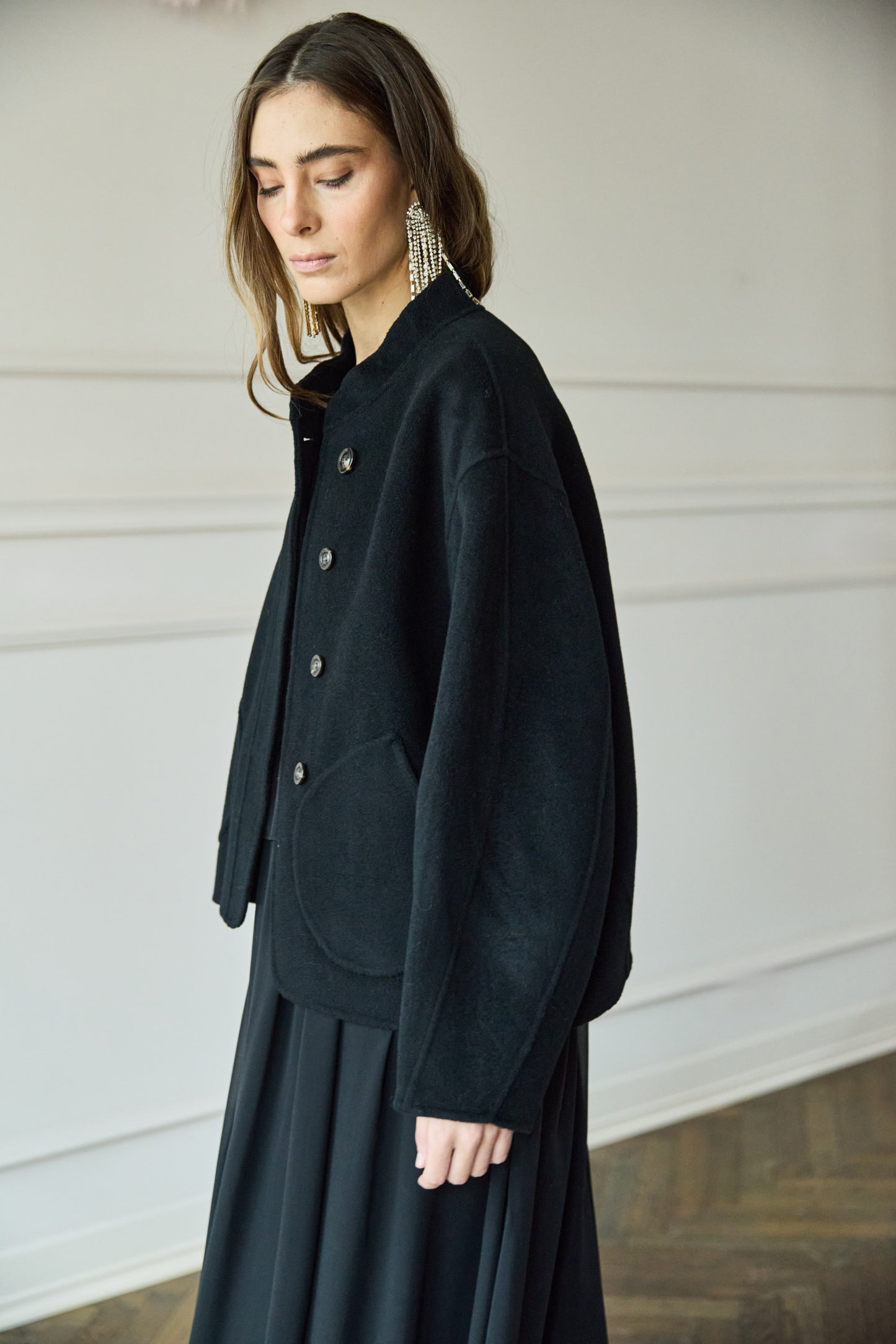 
                  
                    Windsor Cashmere Jacket Noir
                  
                