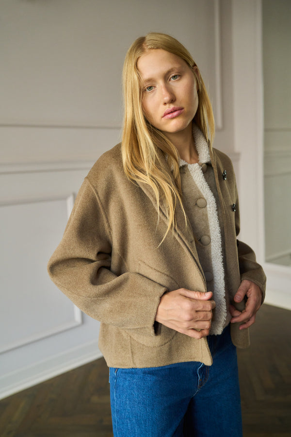 Windsor Cashmere Coat Camel