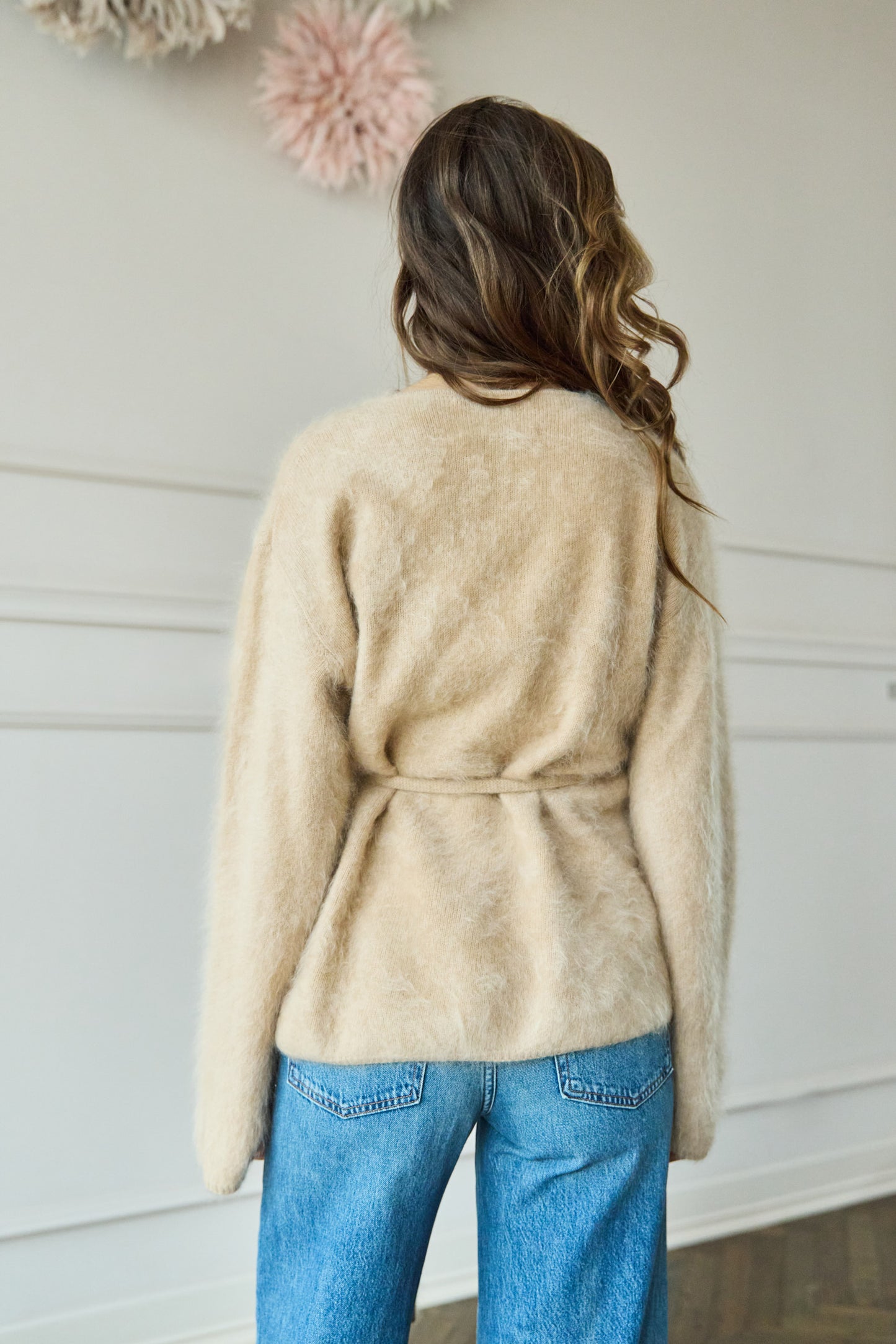 
                  
                    Brushed Cashmere Cardigan Camel
                  
                