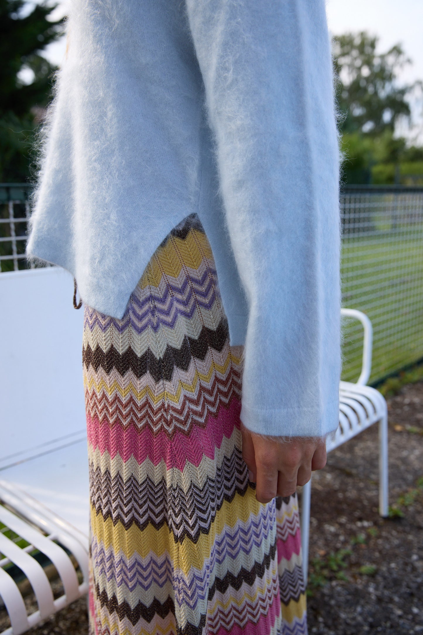 
                  
                    Brushed Cashmere Cardigan Ice Blue
                  
                
