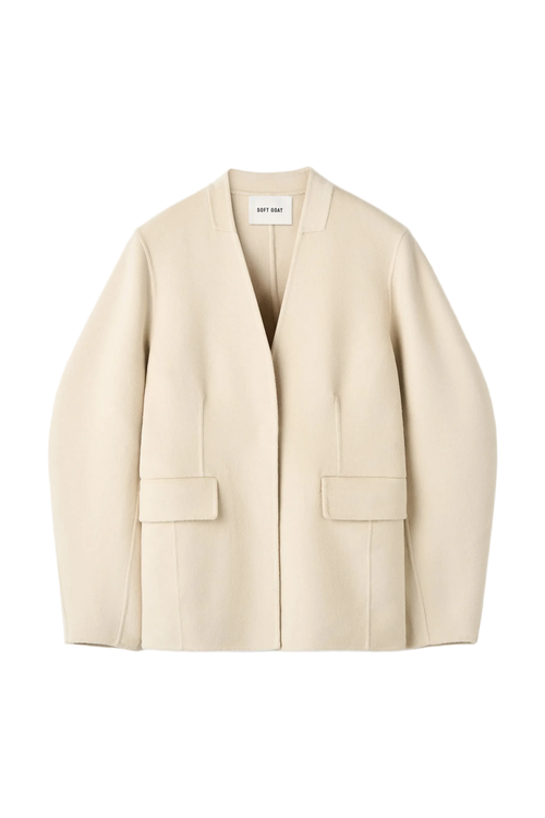 Double Face Blazer Creme