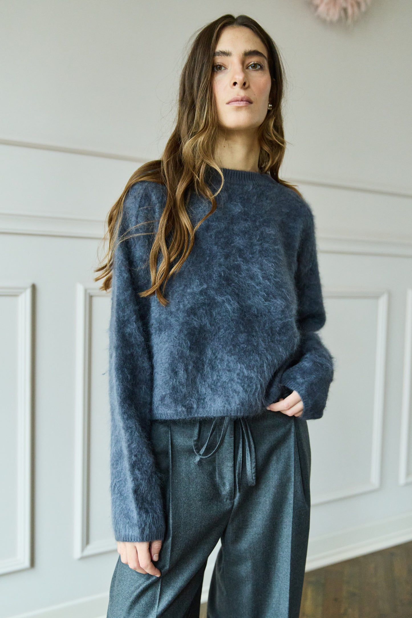 
                  
                    Brushed Cashmere Knit Pigeon
                  
                