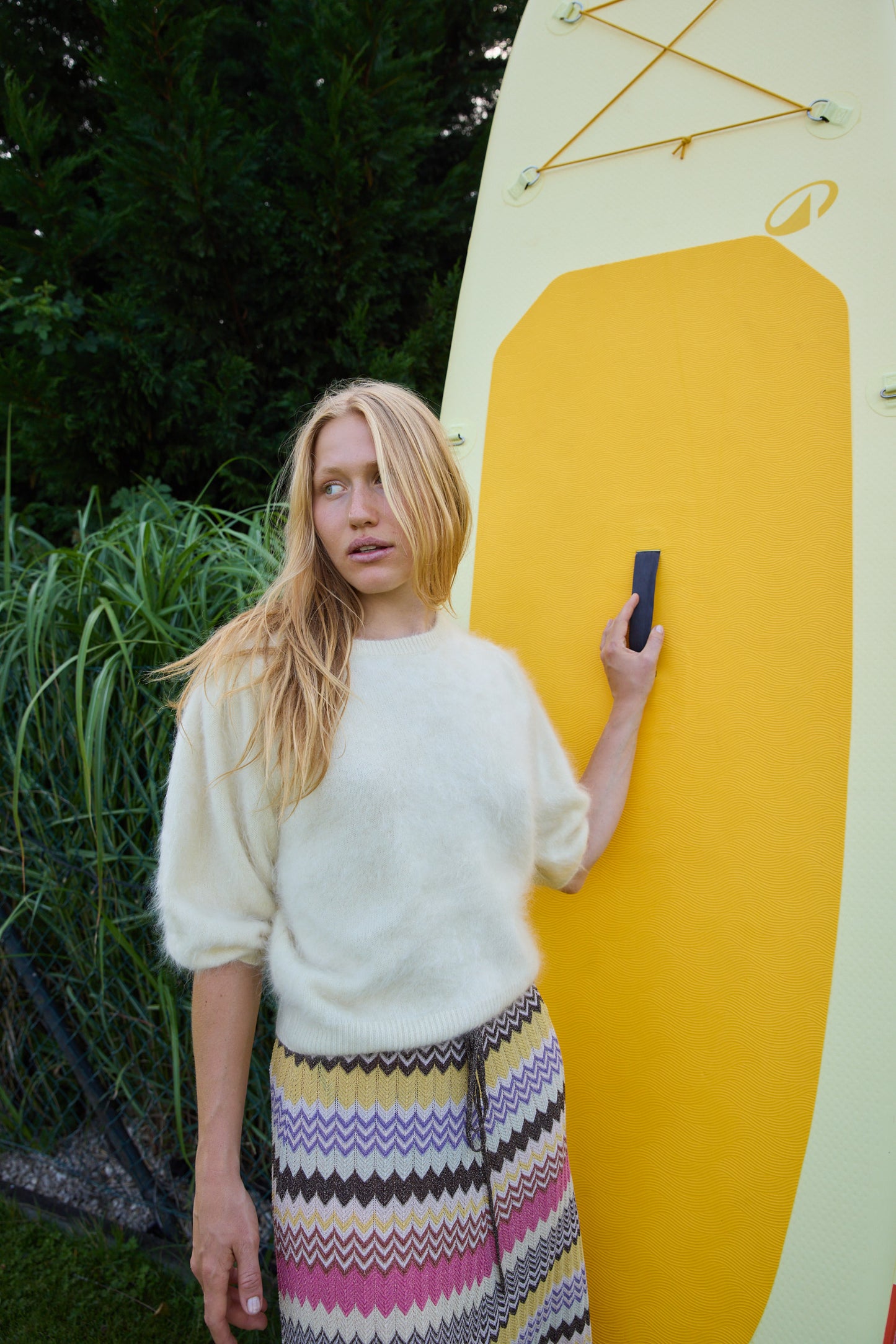 
                  
                    Brushed Cashmere Knit Pale Lemon
                  
                