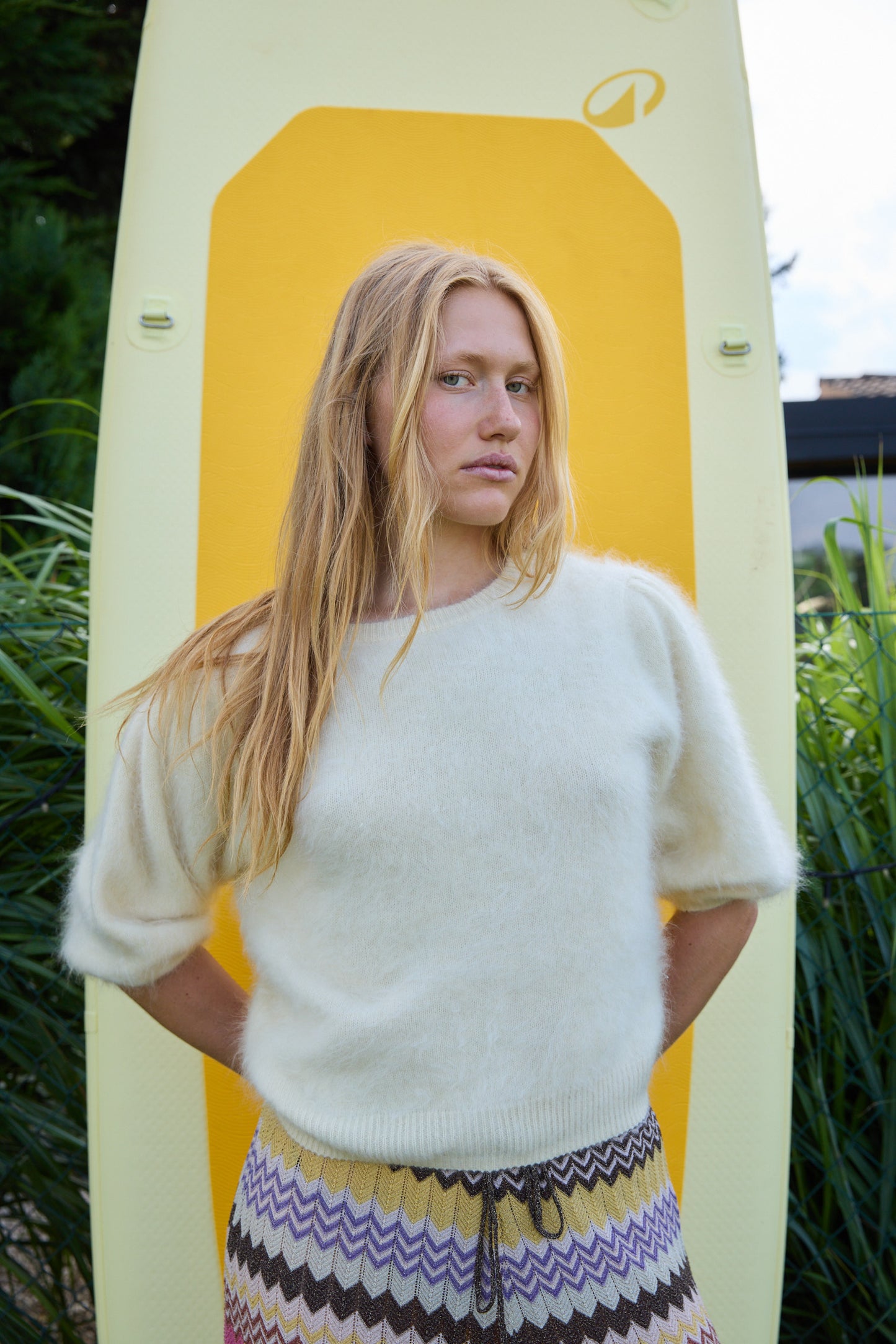 
                  
                    Brushed Cashmere Knit Pale Lemon
                  
                