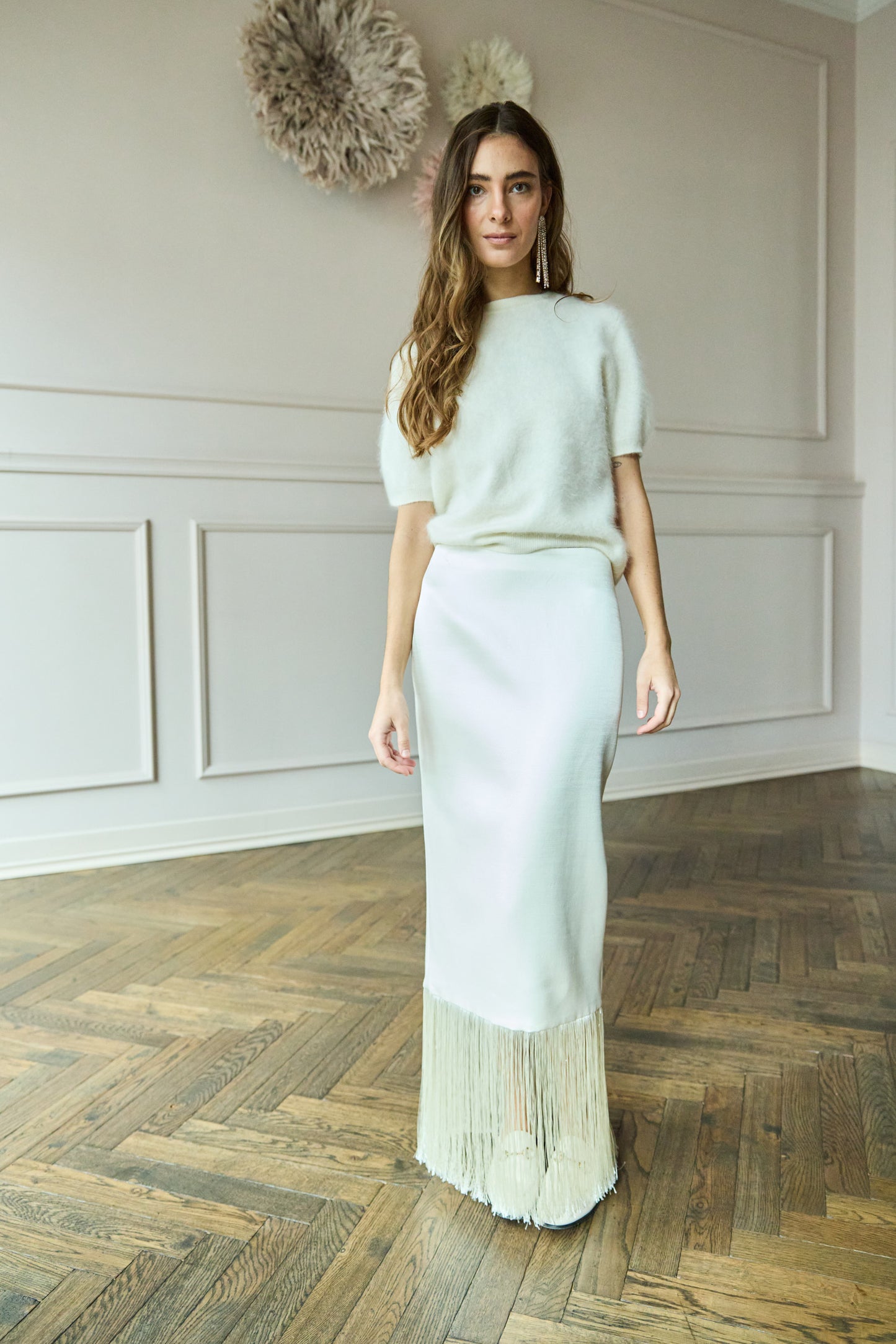 
                  
                    Brushed Cashmere Shirt Feather White
                  
                