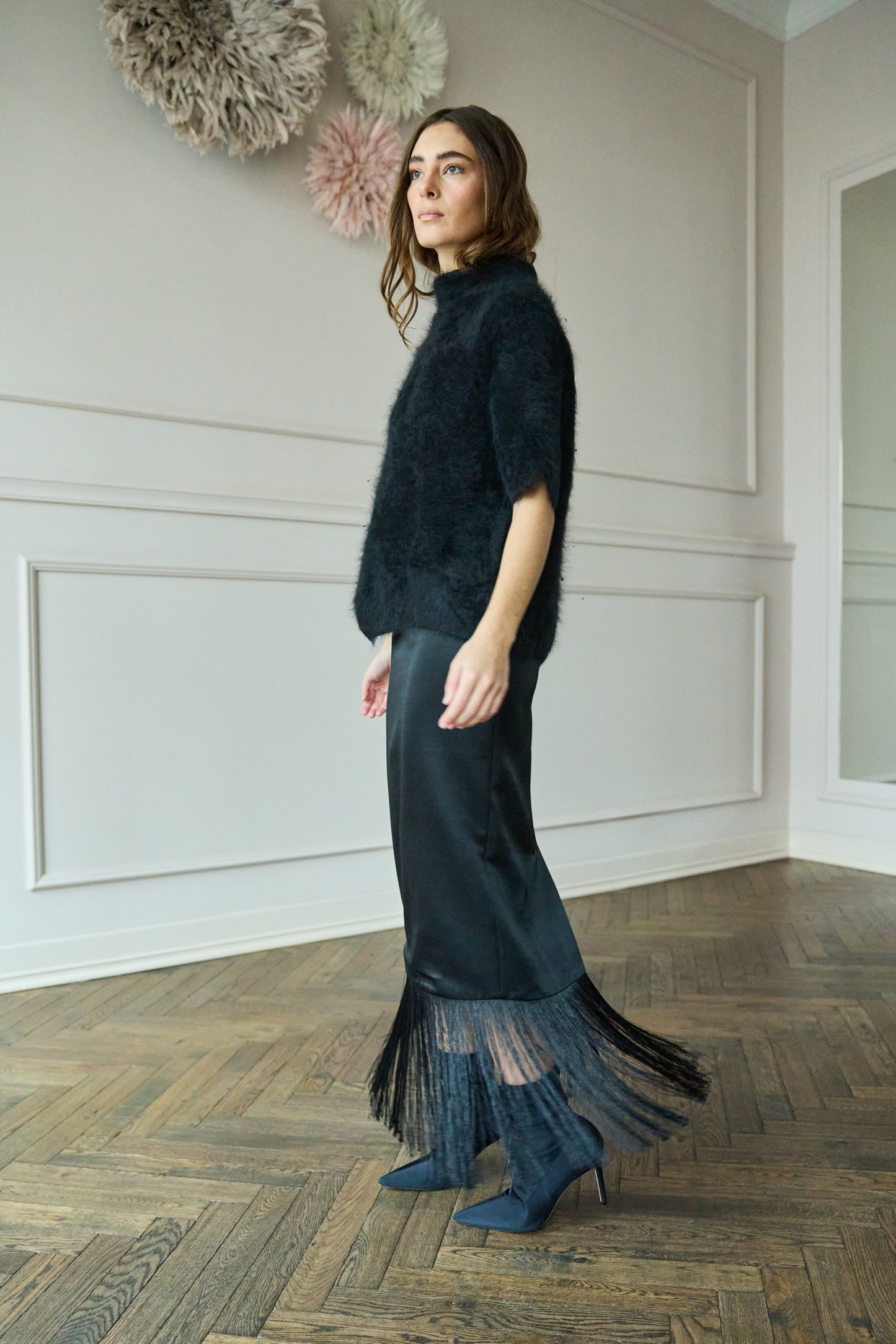 
                  
                    Brushed Cashmere Turtleneck Black
                  
                