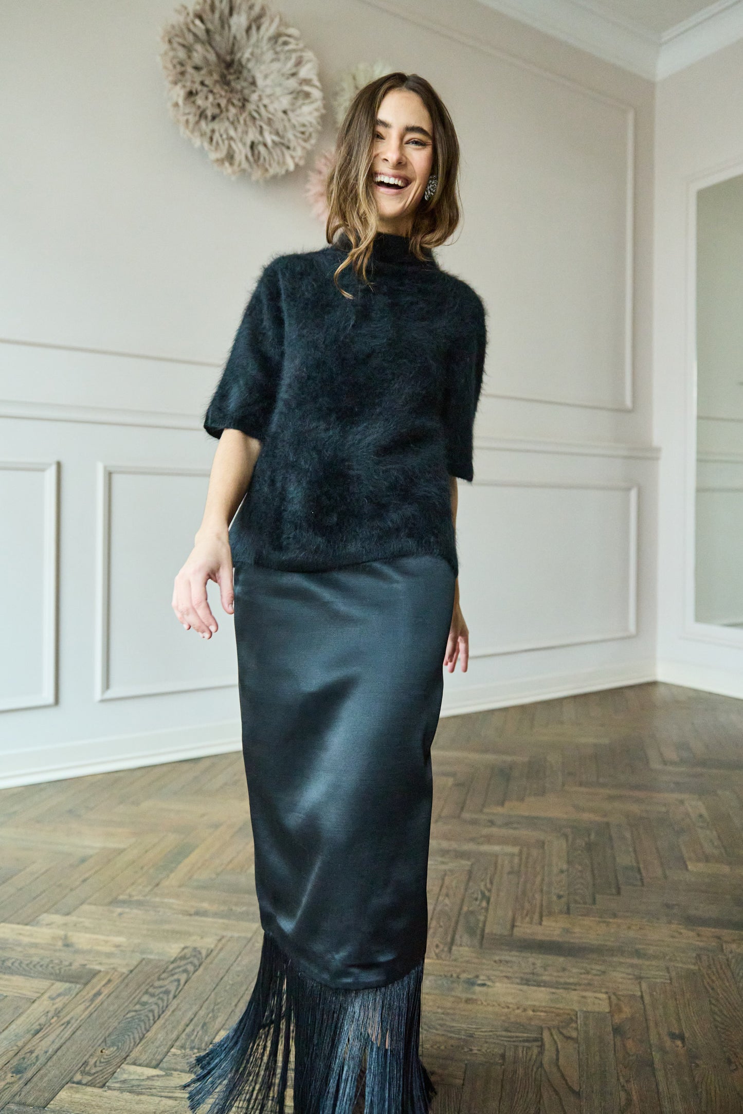 
                  
                    Brushed Cashmere Turtleneck Black
                  
                