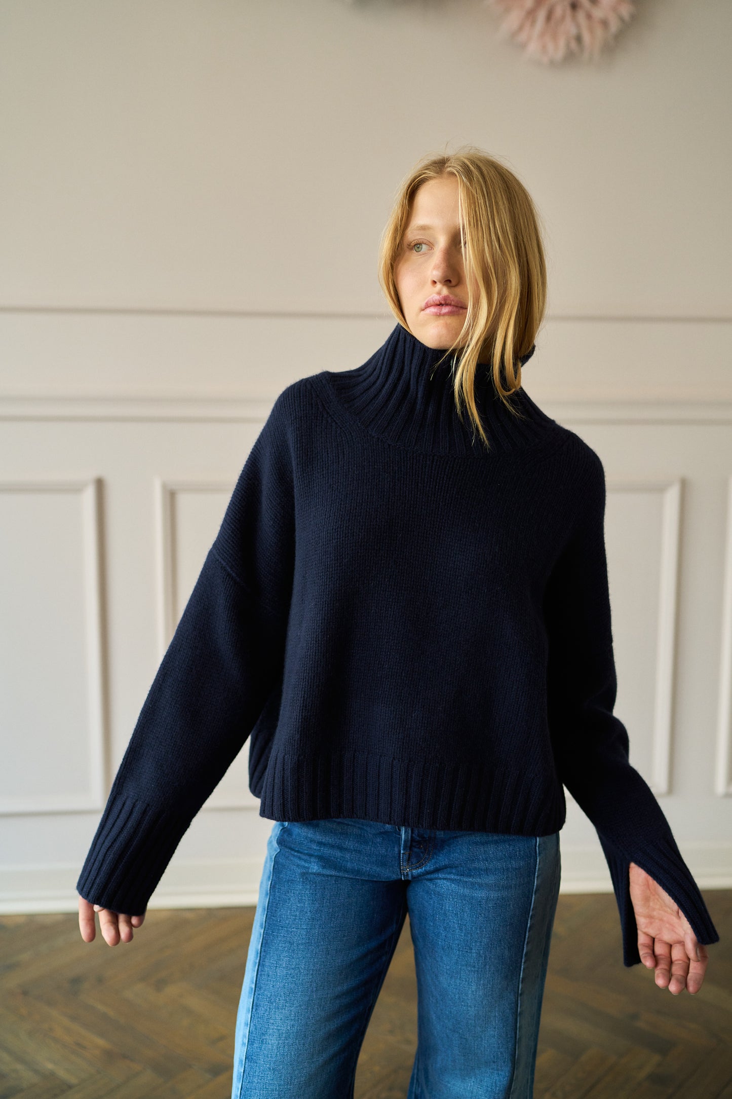 
                  
                    Girlfriend Turtleneck Navy
                  
                