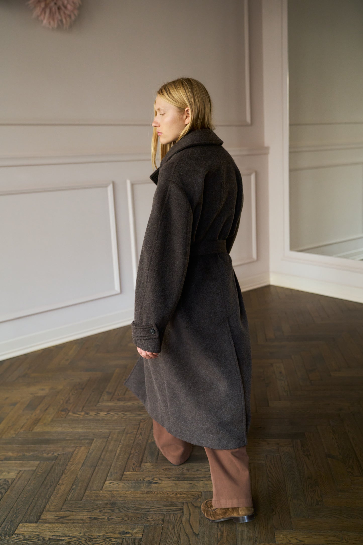 
                  
                    Lazare Garbadine Coat Ebony
                  
                