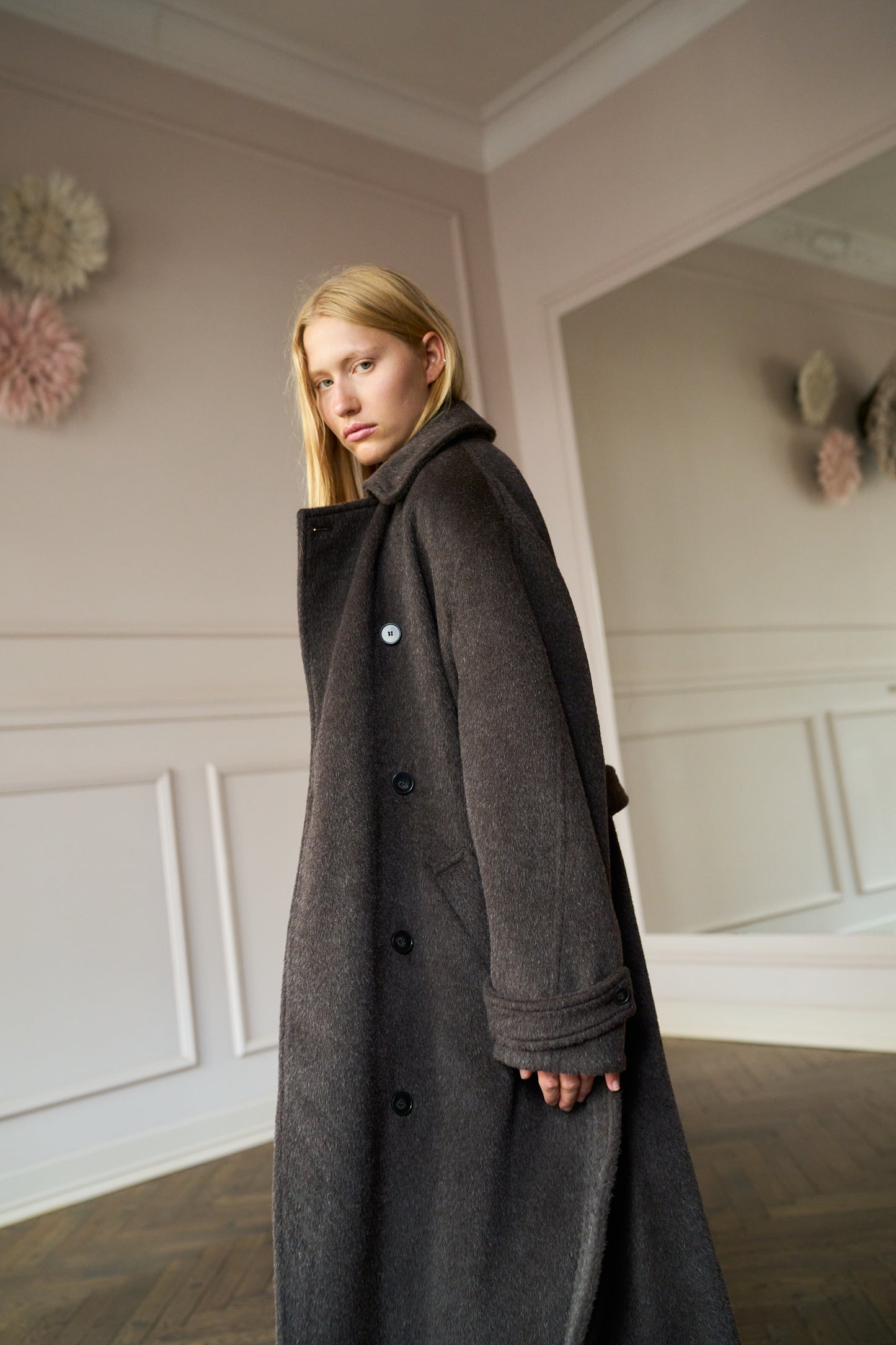 
                  
                    Lazare Garbadine Coat Ebony
                  
                