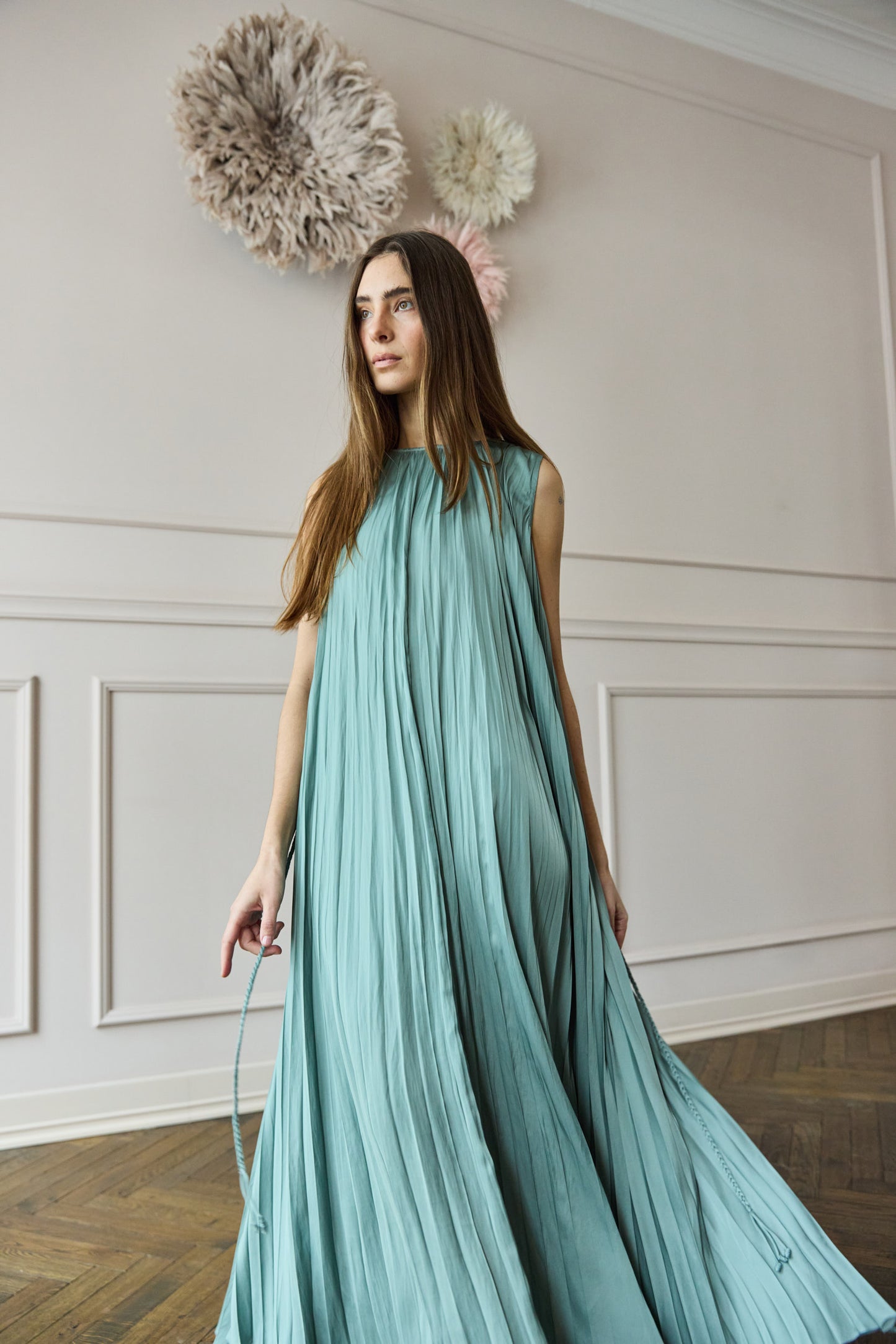 April-First-Berlin-Ulla-Johnson-Fianna-Pleated-Dress-Seaglass