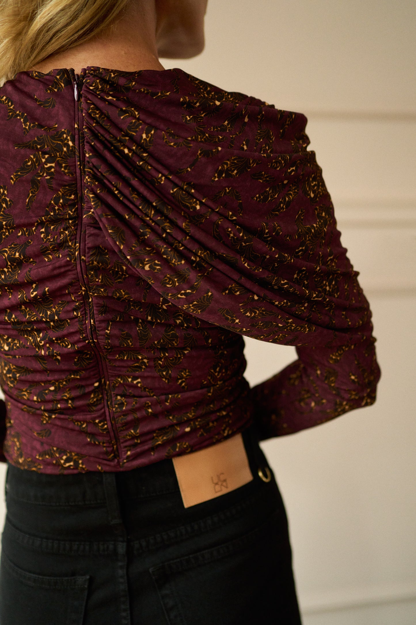 
                  
                    April-First-Berlin-Ulla-Johnson-Neema-Draped-Jersey-Top-Claret_Floral
                  
                