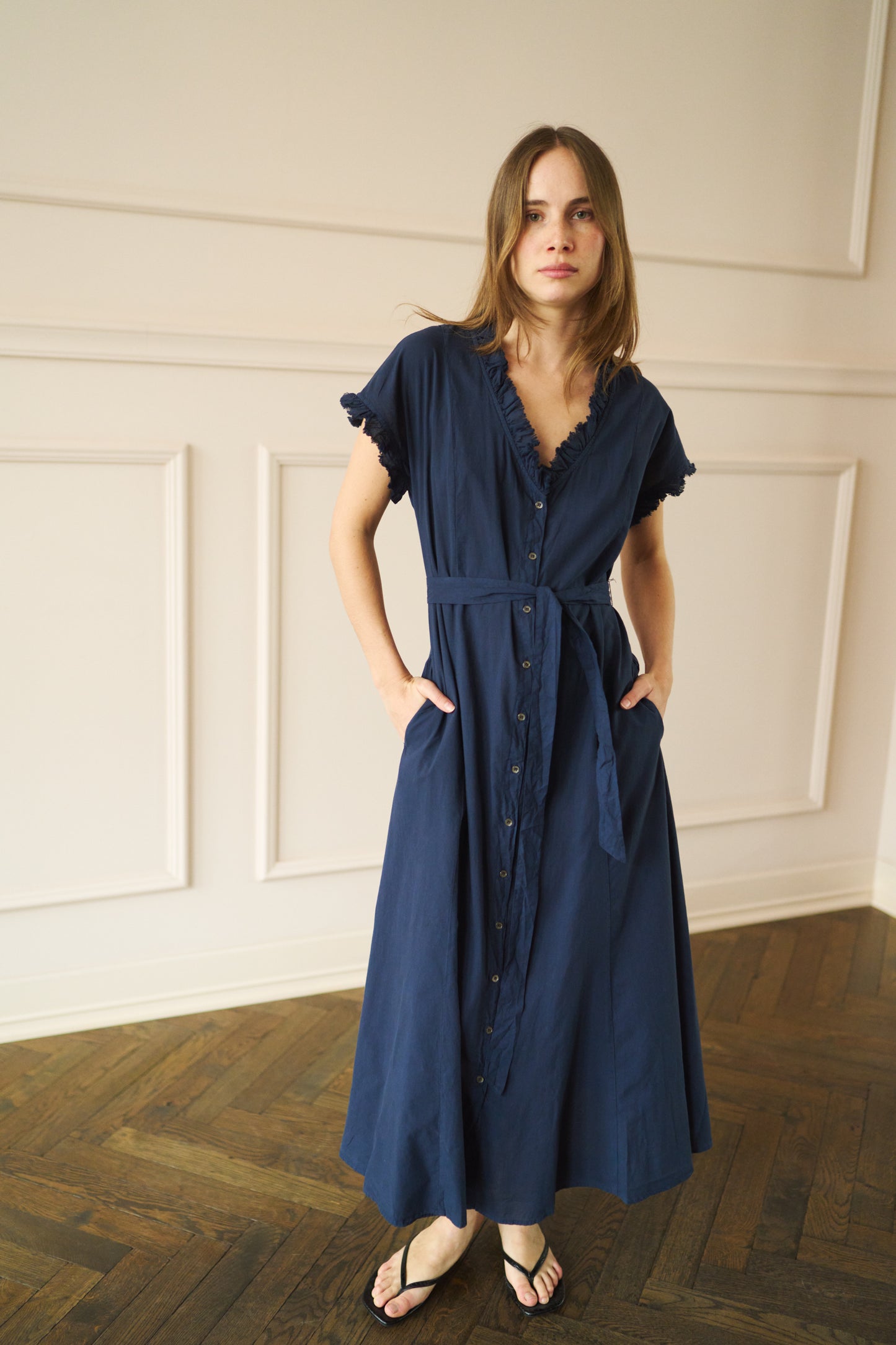 
                  
                    Dixie Dress Navy
                  
                