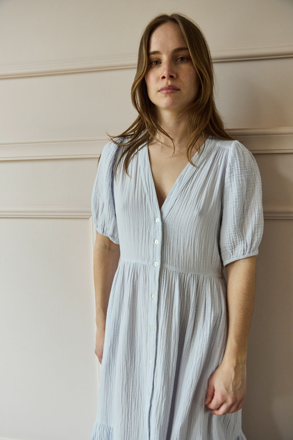 Xirena Lennox Dress Pale Sky