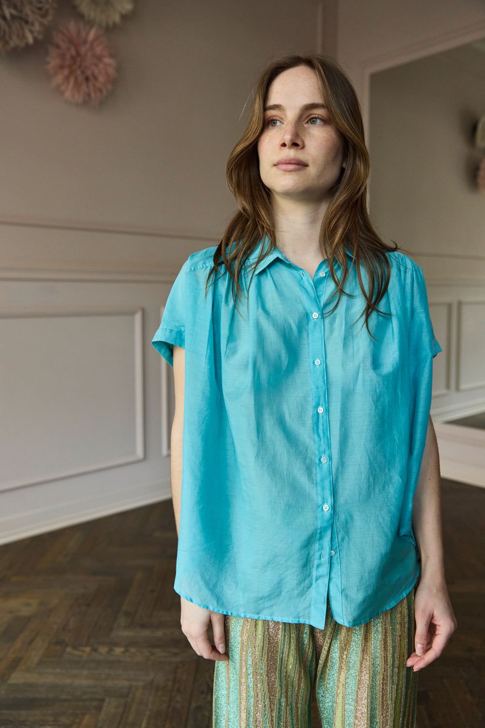 Xirena Paxton Shirt Balboa Blue