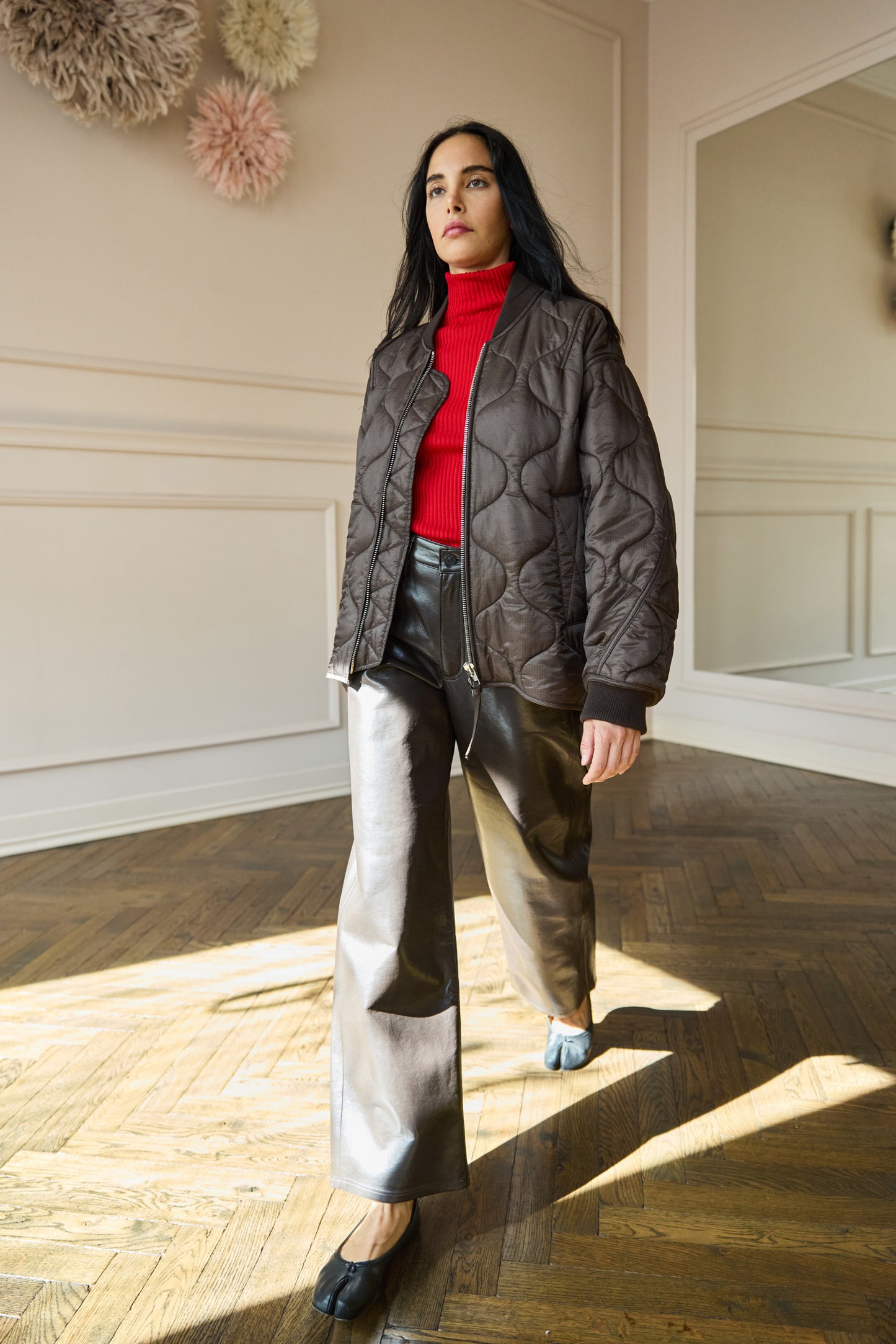 
                  
                    Isla Quilted Jacket Brown
                  
                