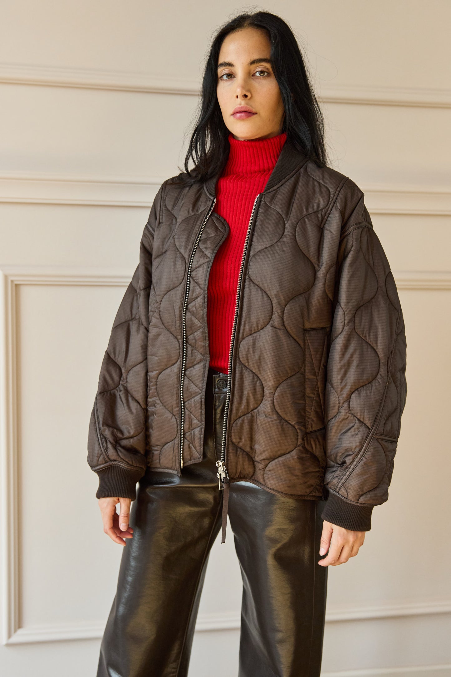 
                  
                    Isla Quilted Jacket Brown
                  
                