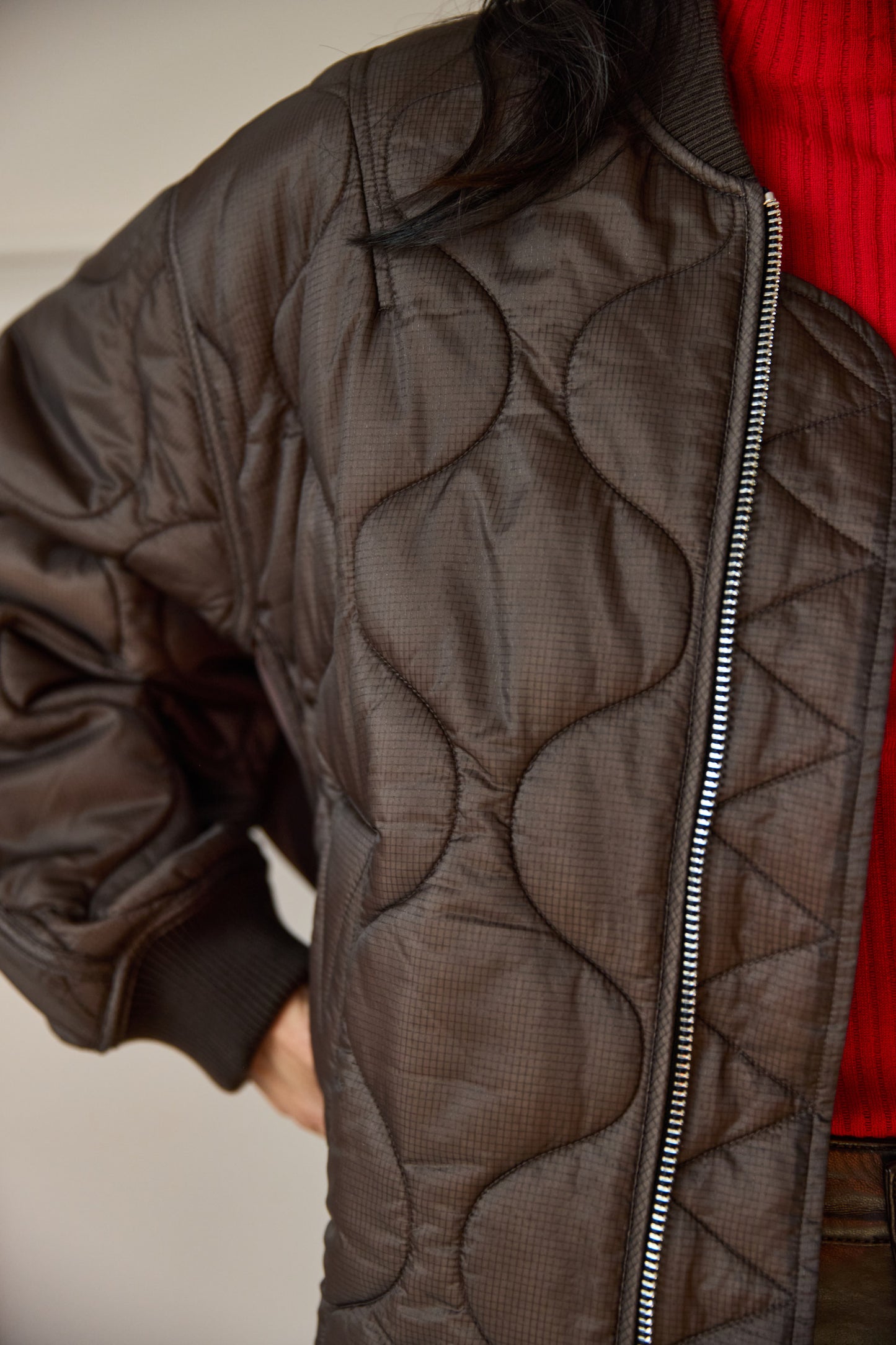 
                  
                    Isla Quilted Jacket Brown
                  
                